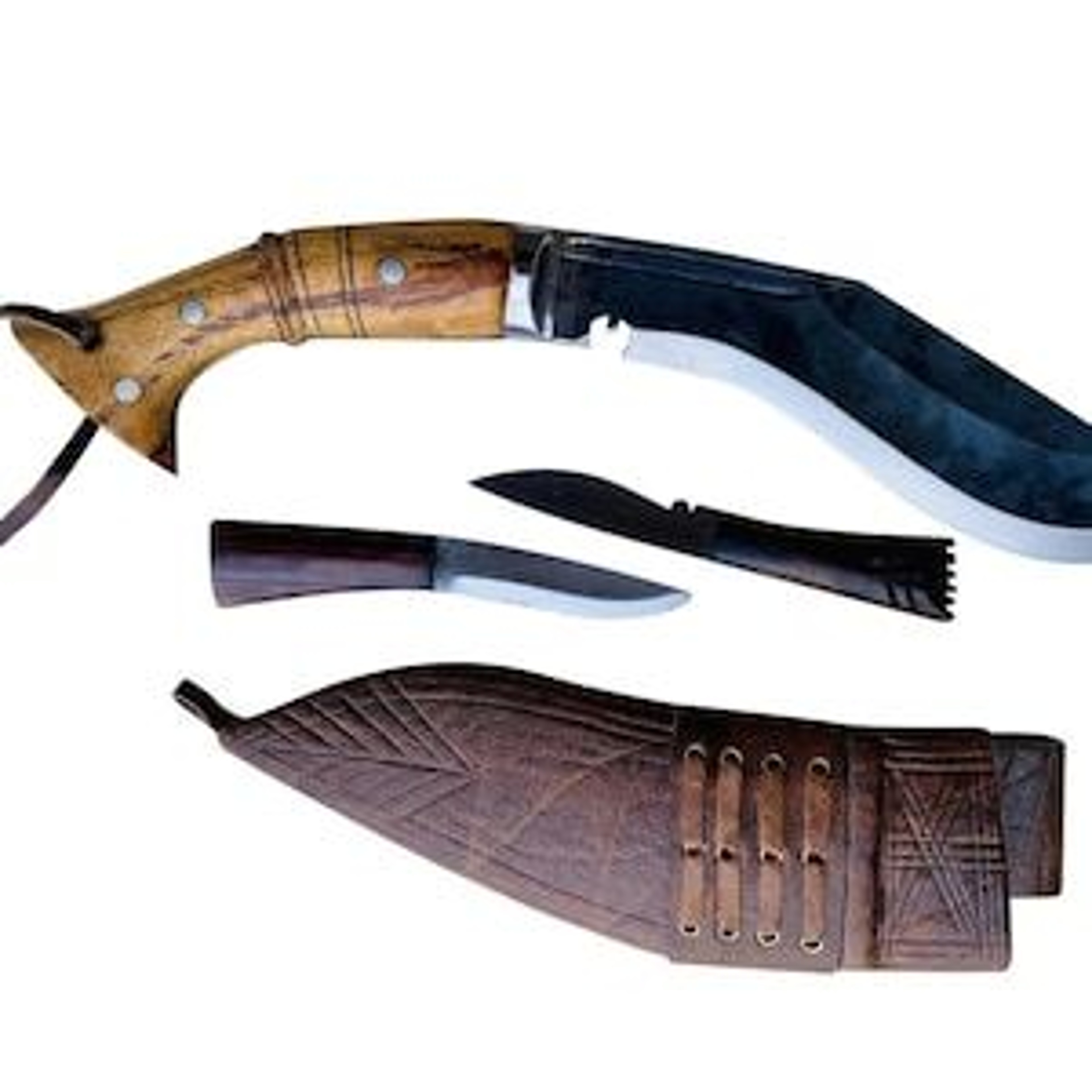 Authentic Handcrafted Hand Forged Kukri Knife With 16 Inch High Carbon Blade And Rosewood Full 3