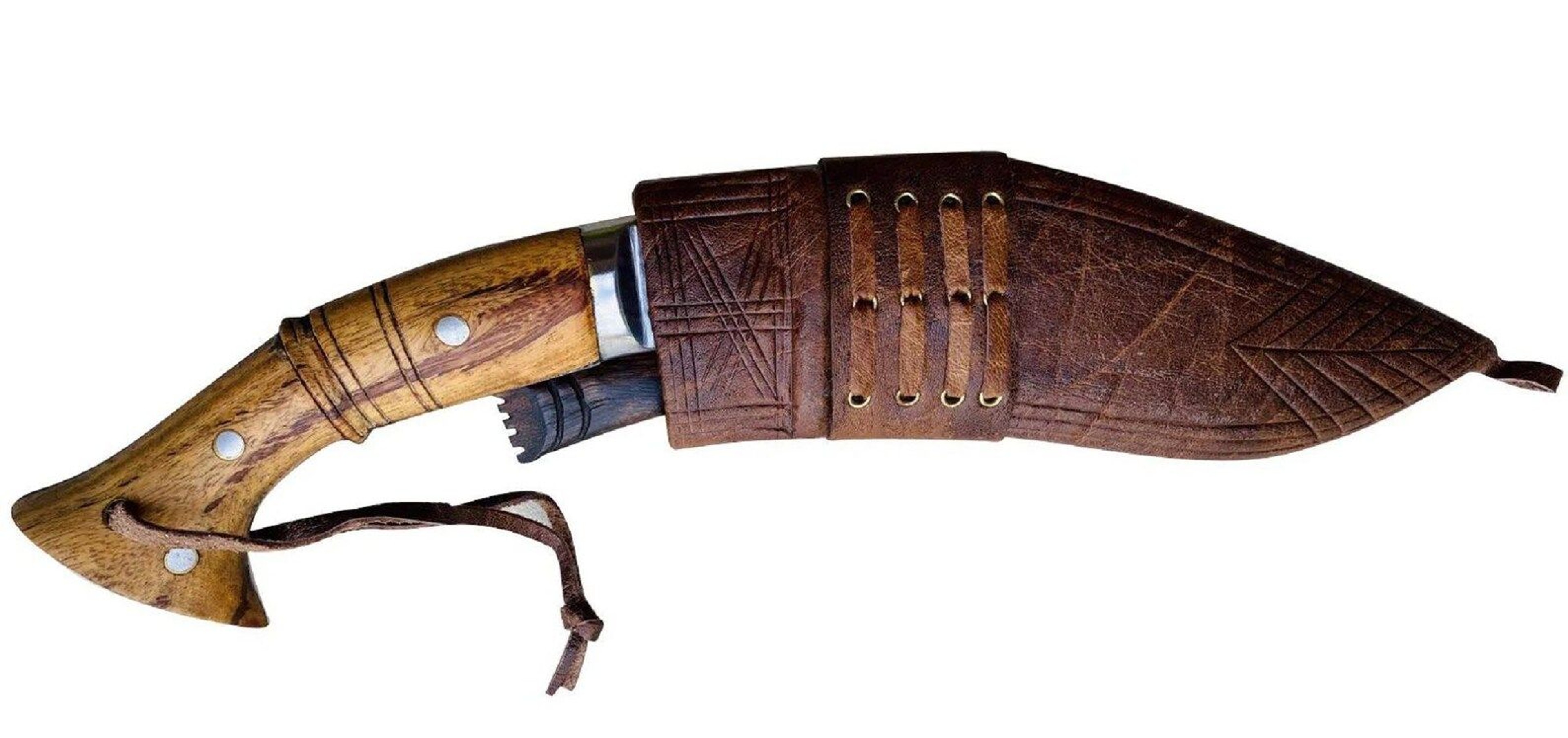 Authentic Handcrafted Hand Forged Kukri Knife With 16 Inch High Carbon Blade And Rosewood Full 5