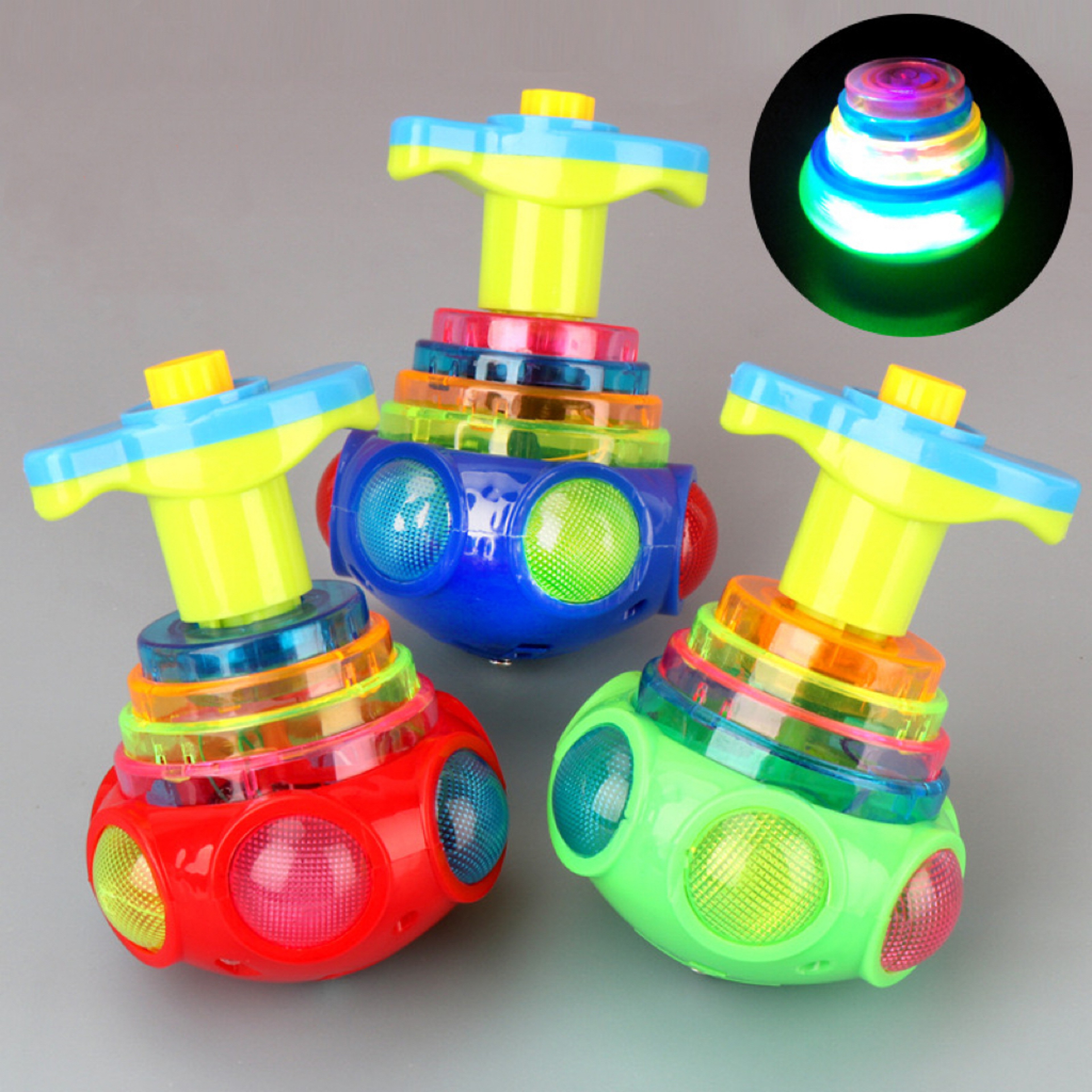 Music Gyroscope Toy Colorful Rotating Fidget Spinner with Luminous Lights & Cool Spin Effects – view 2