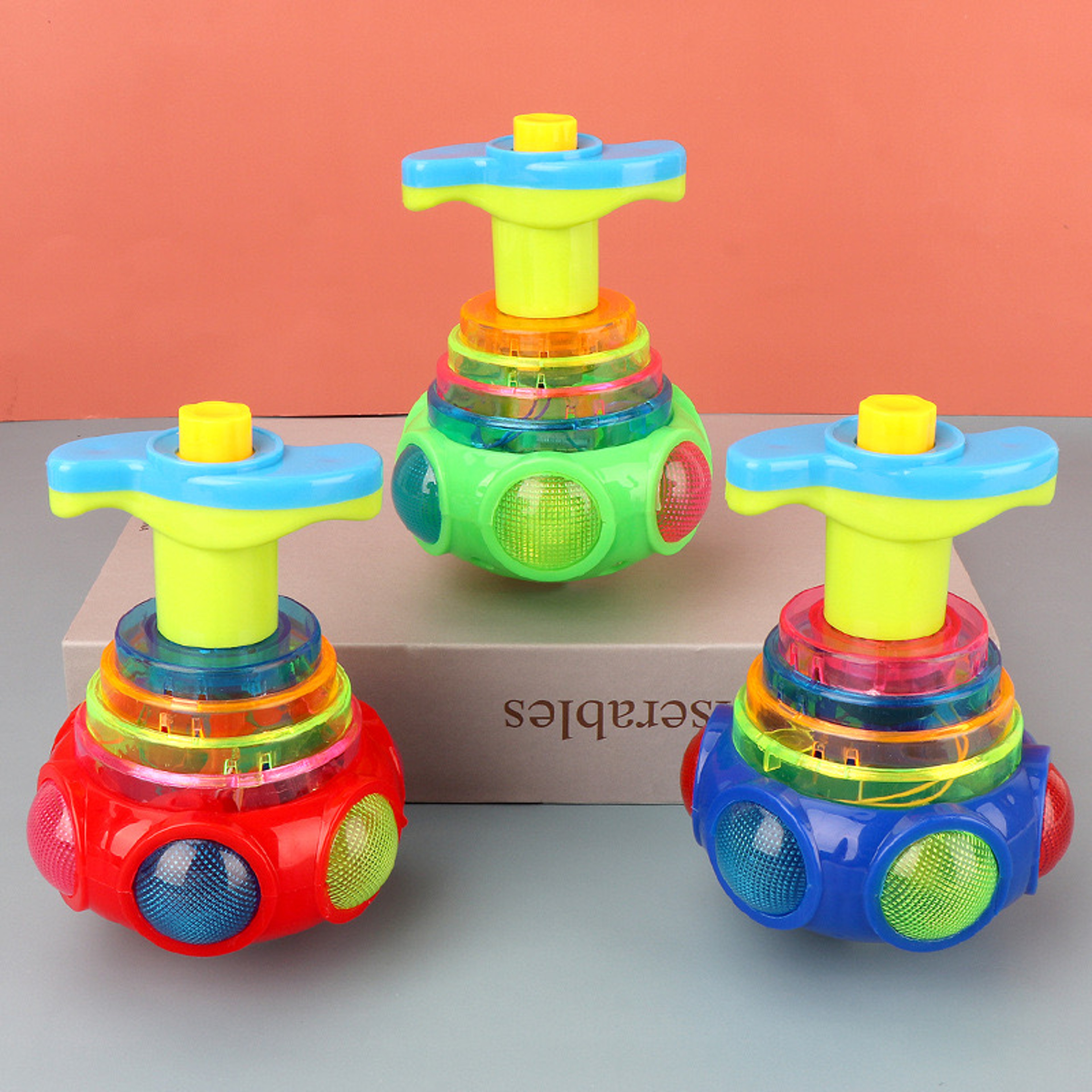 Music Gyroscope Toy Colorful Rotating Fidget Spinner with Luminous Lights & Cool Spin Effects – view 3