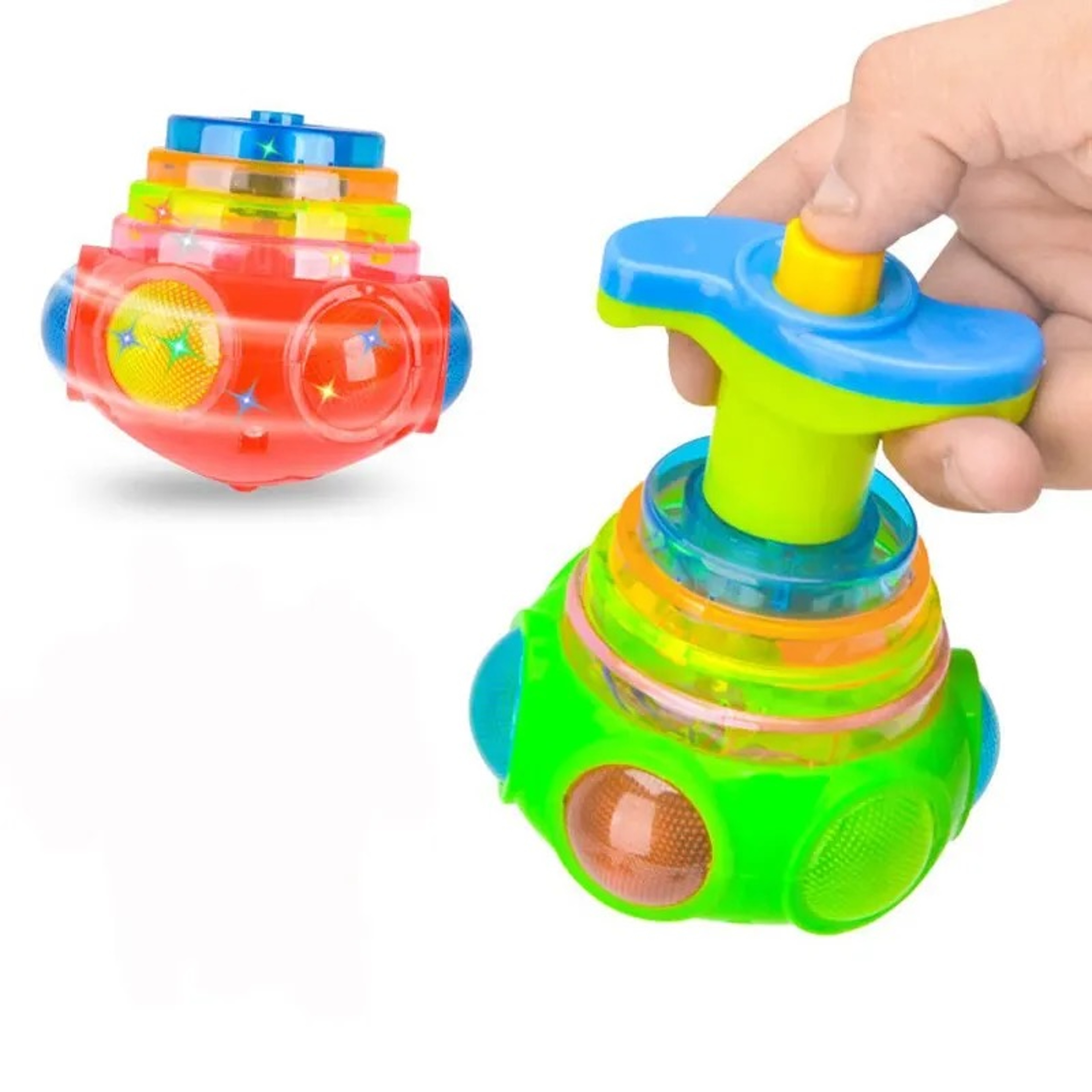 Music Gyroscope Toy Colorful Rotating Fidget Spinner with Luminous Lights & Cool Spin Effects – view 5