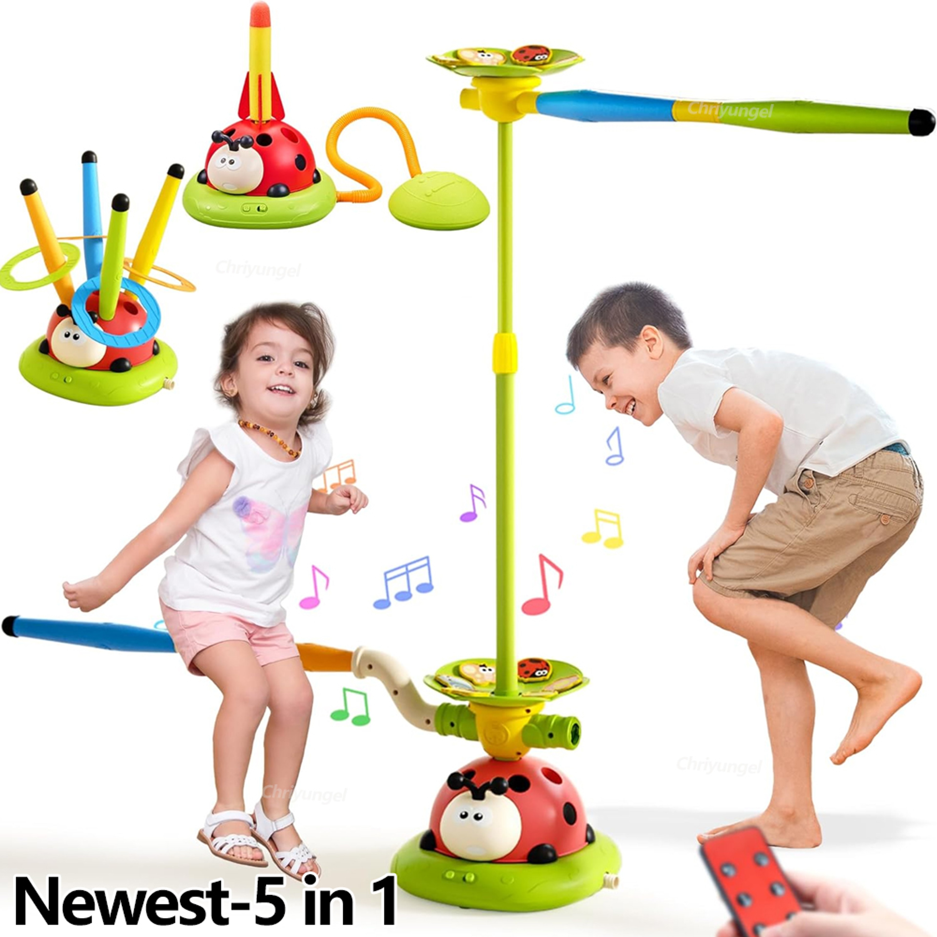 Toss Ring Game  Rocket Launcher Toy Active Play Sports Set For Kids Outdoor Summer Toys  Gift For K