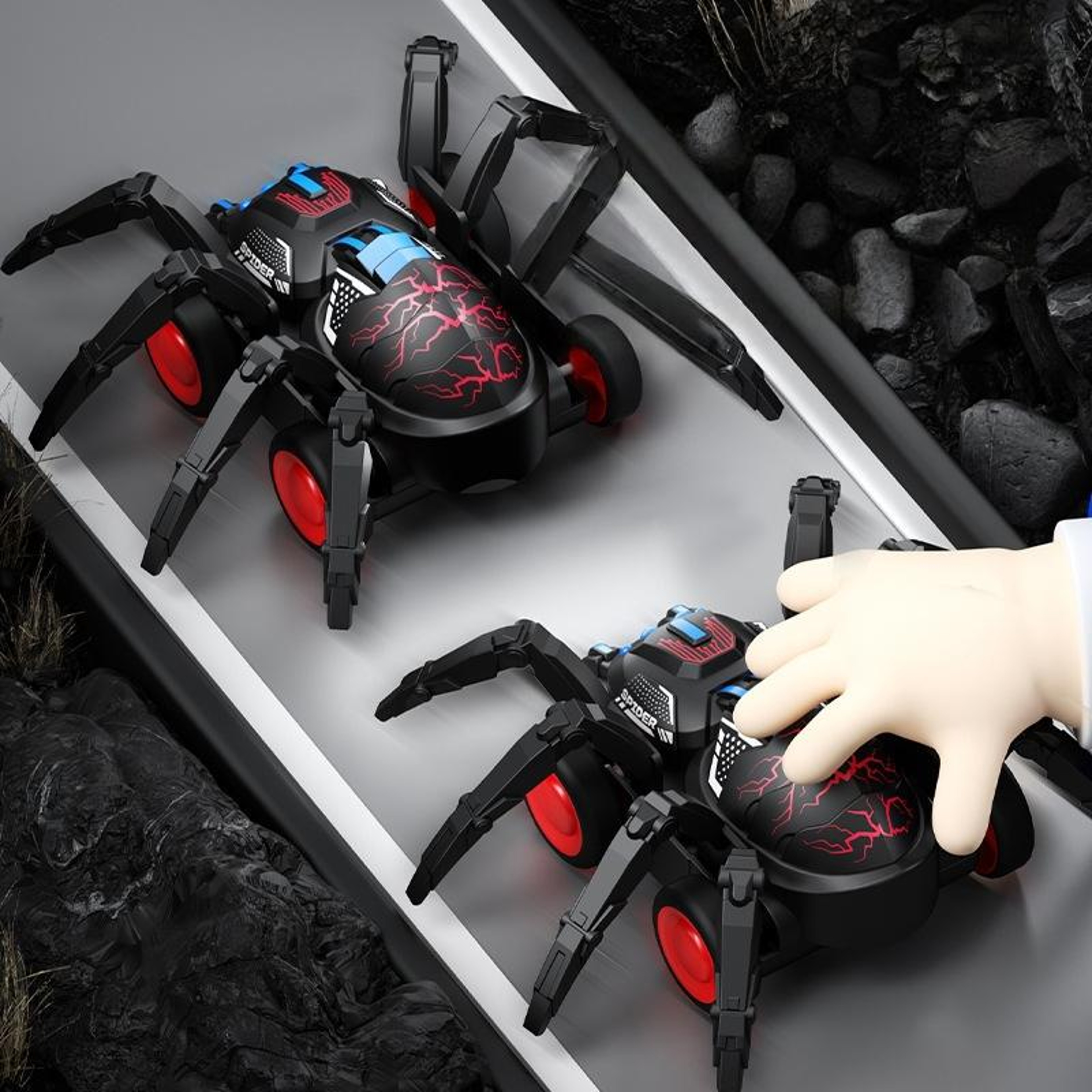 Spider Crawler Inertia Toy Car Push And Go Stunt Vehicle For Kids 1