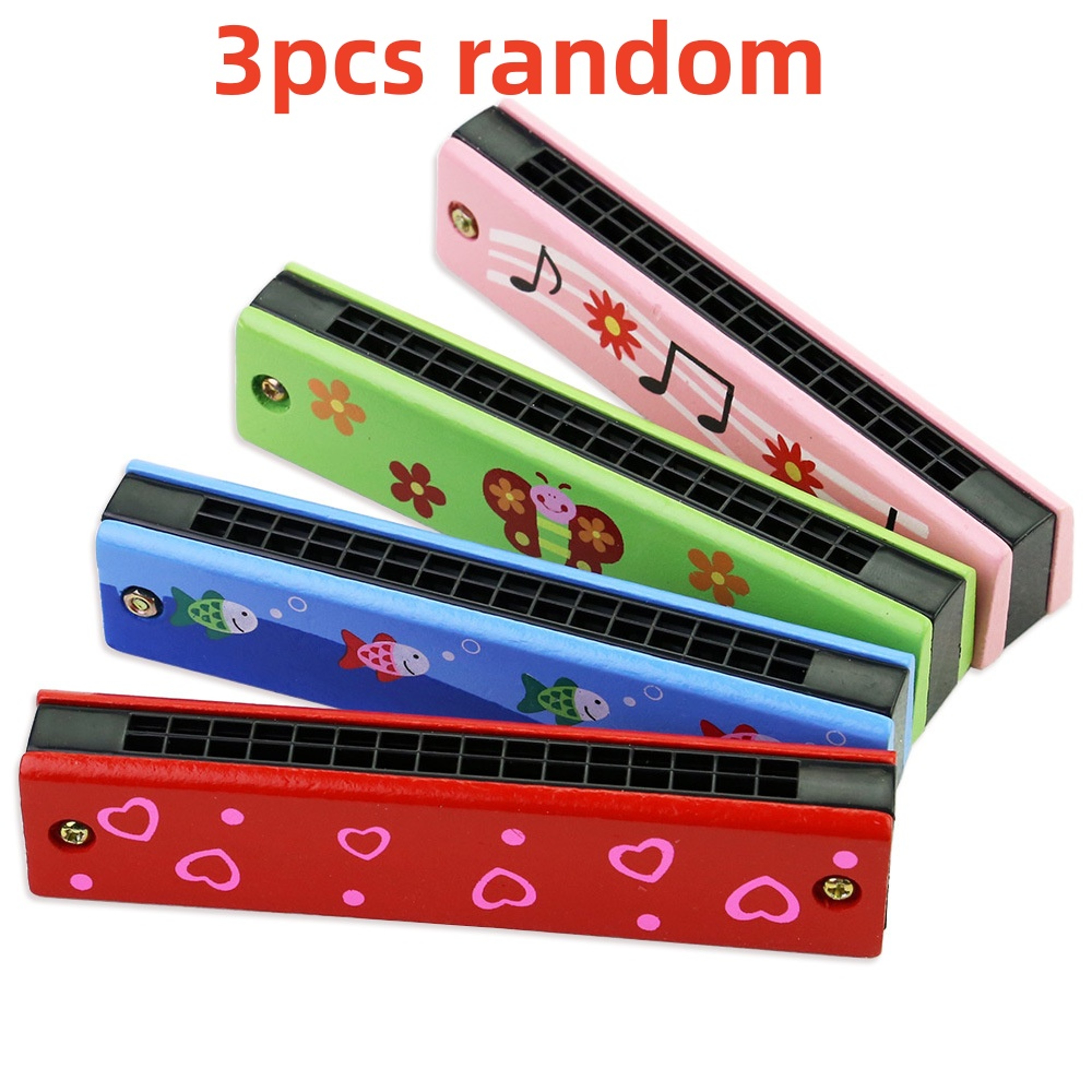 Kids Wooden Harmonica Montessori Music Toy For Early Learning  Creative Play 7