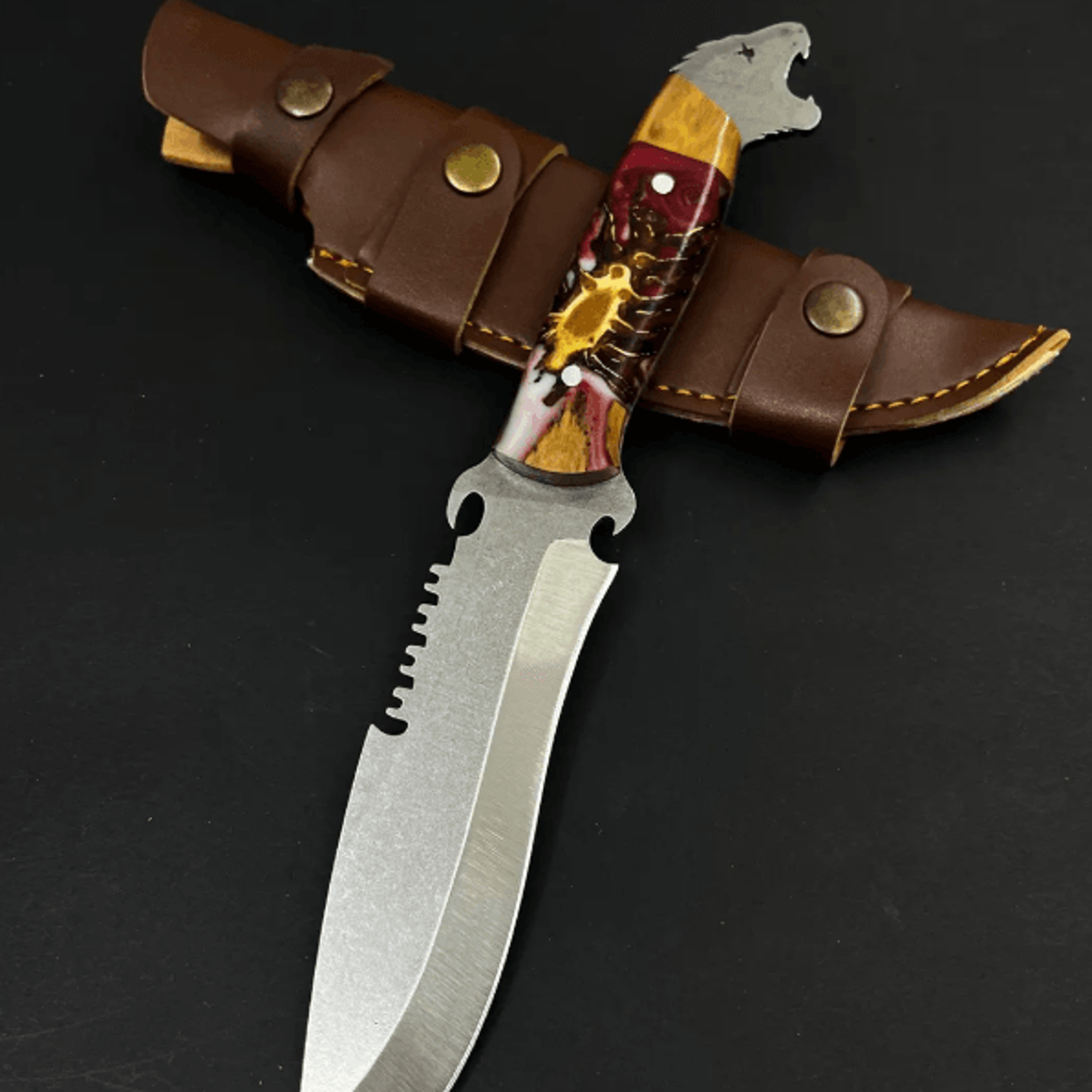 shopnow resin handle outdoor hunting knife