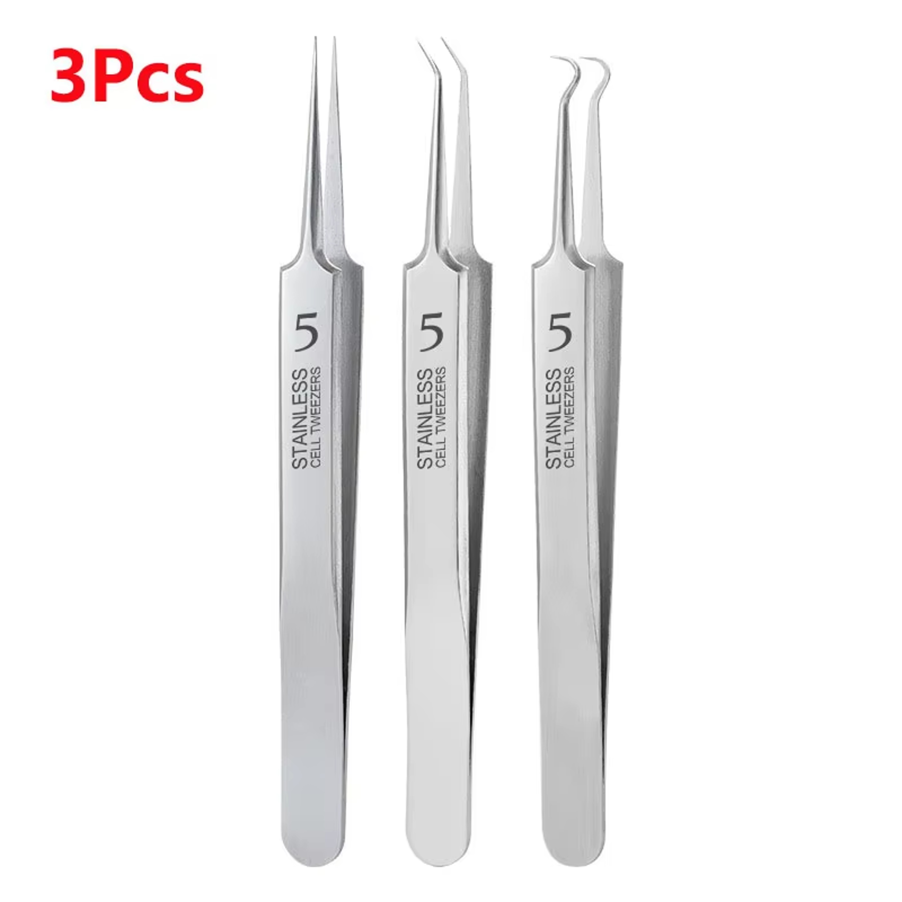 UltraFine No 5 Blackhead  Acne Removal Tweezers Professional Beauty Salon Tool 8