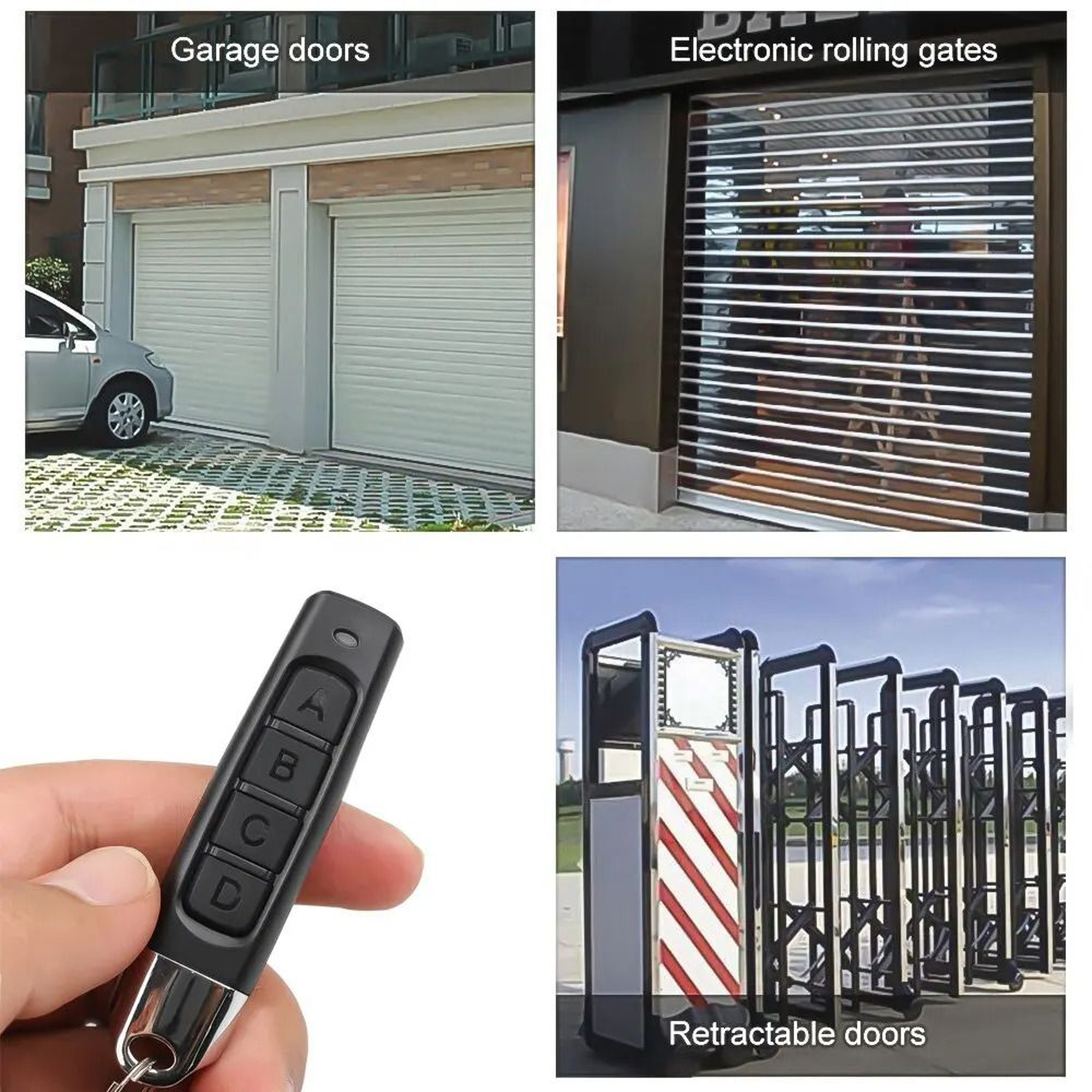 Electric Garage Door Opener Remote 433MHz Auto Copy Duplicator Clone Transmitter Controller 3