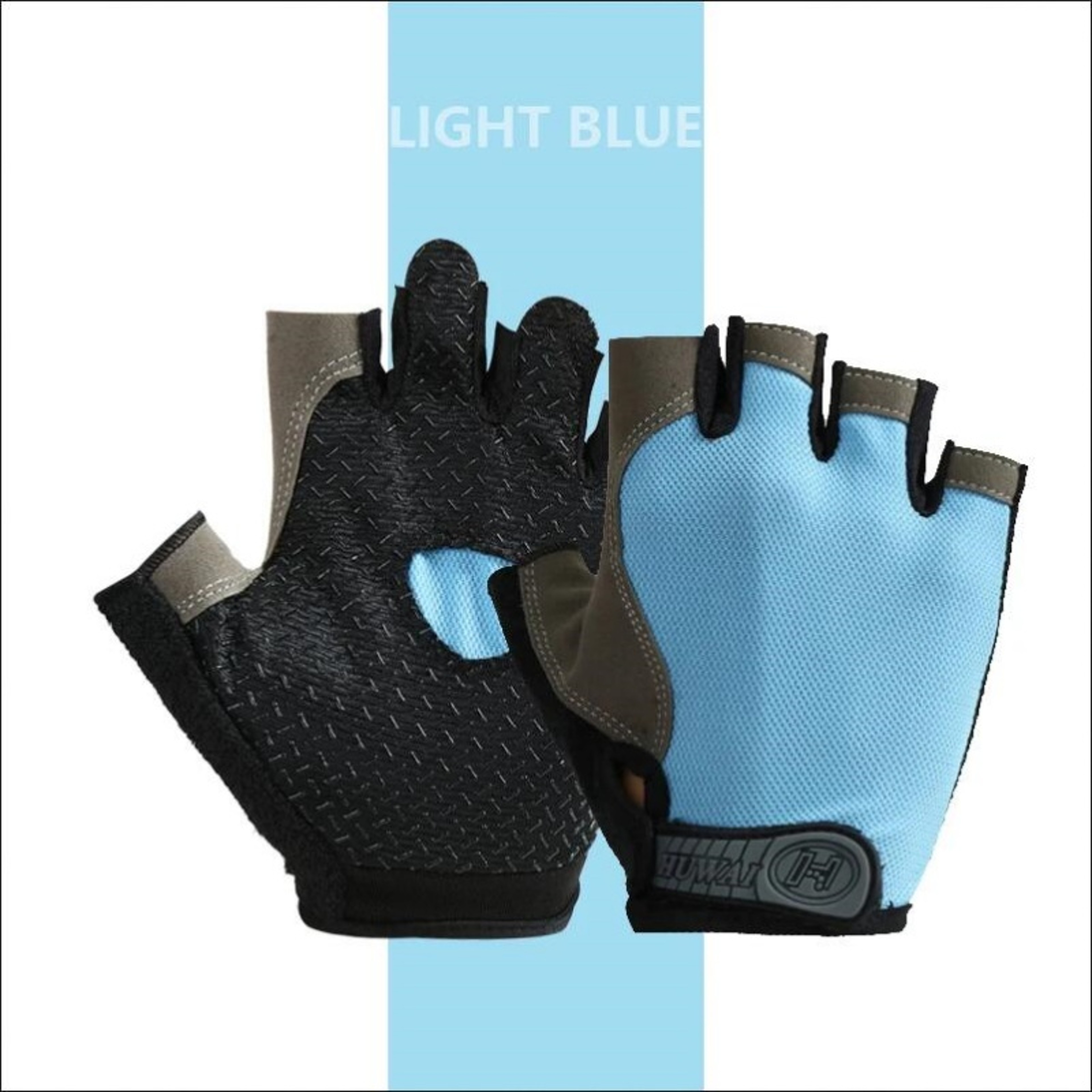 Gym Gloves Fingerless Gloves Anti-Slip Shock-Absorbing Breathable Gloves for Training Lifting Weight Cycling Performance – view 8