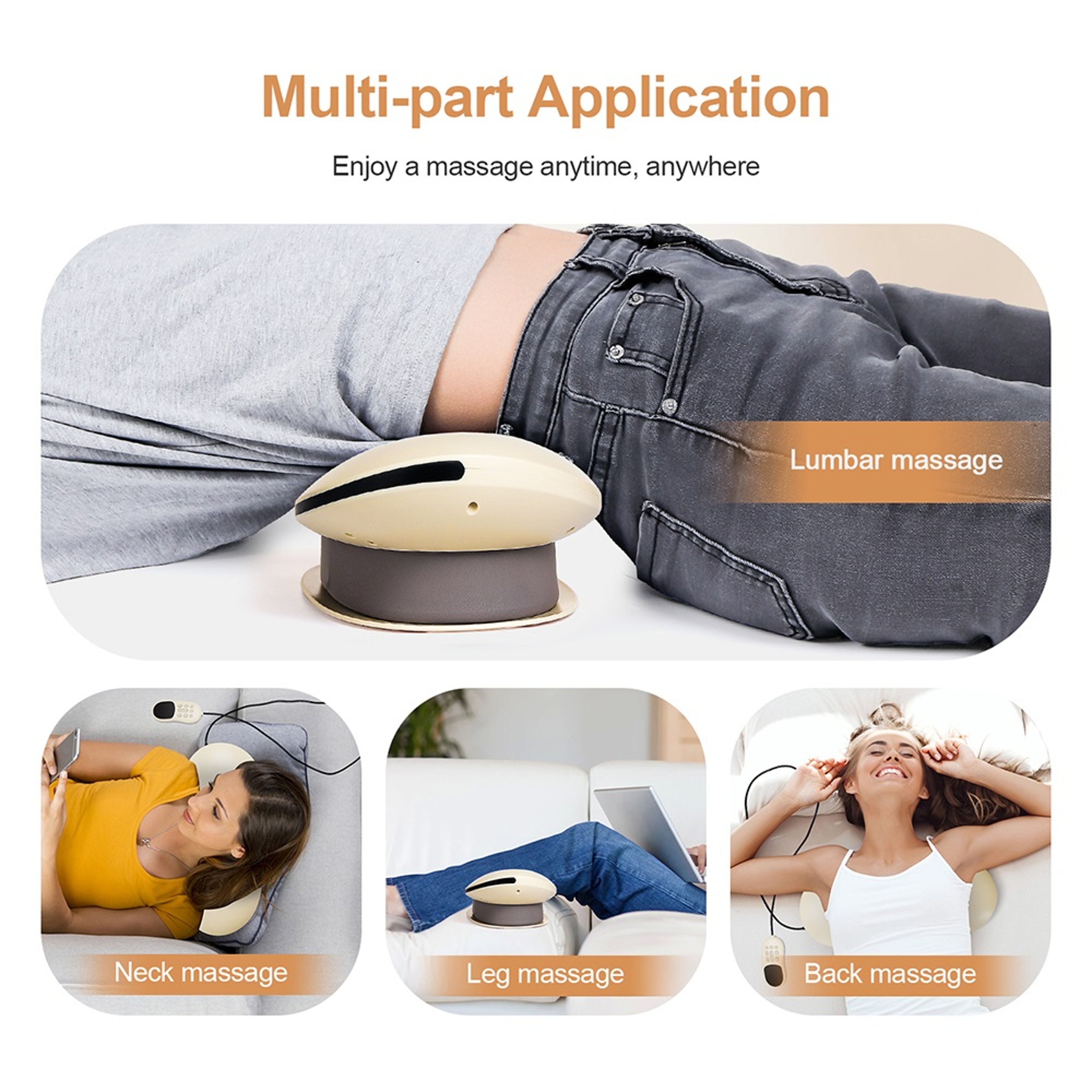 Adjustable Vibration Waist Massager Waist, Electric Lumbar Traction Massager, Spine Support Back Massage Machine – view 3