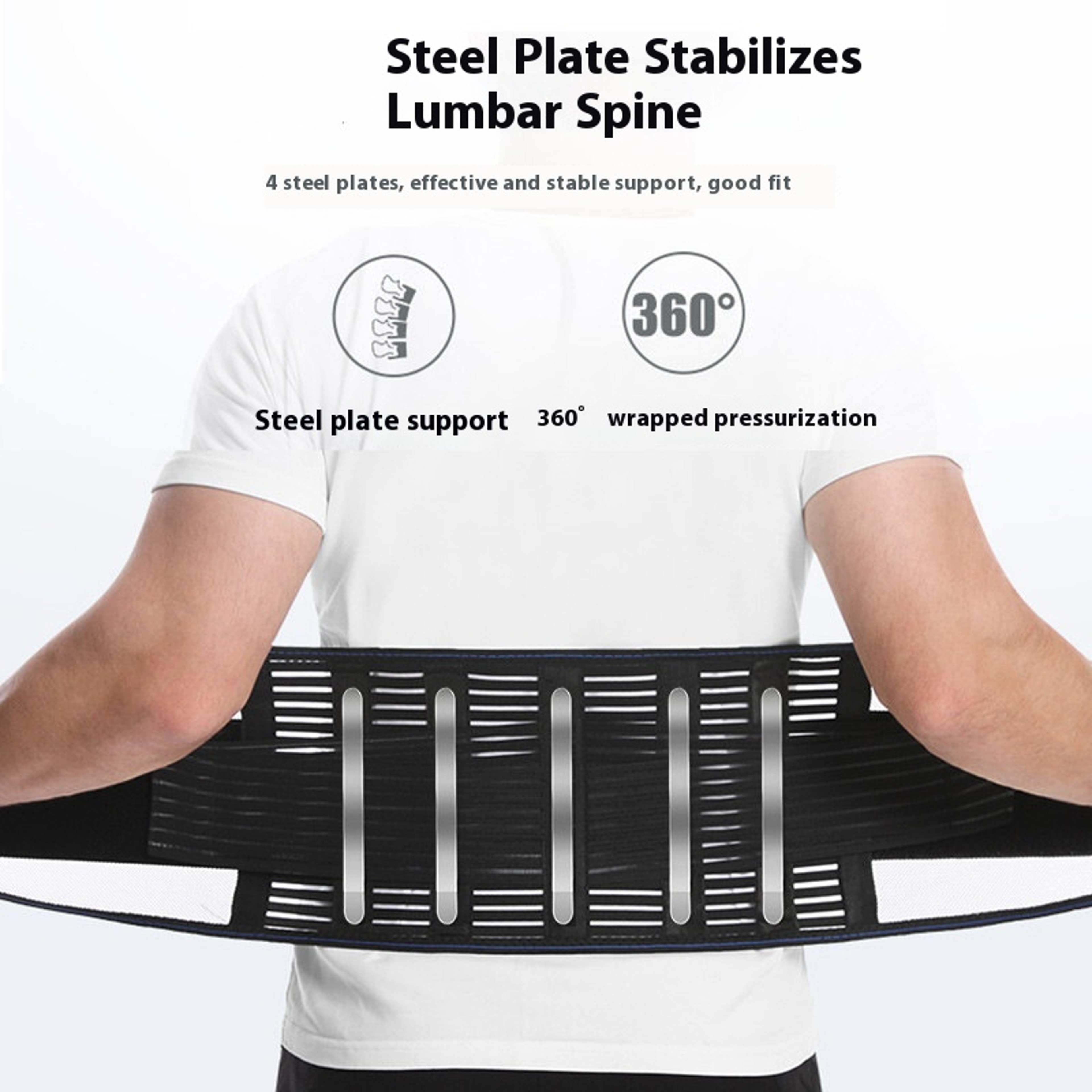 Waist Protection Mesh Belt Breathable Fitness Waist Support Waist Fixing Belt Lightweight 3