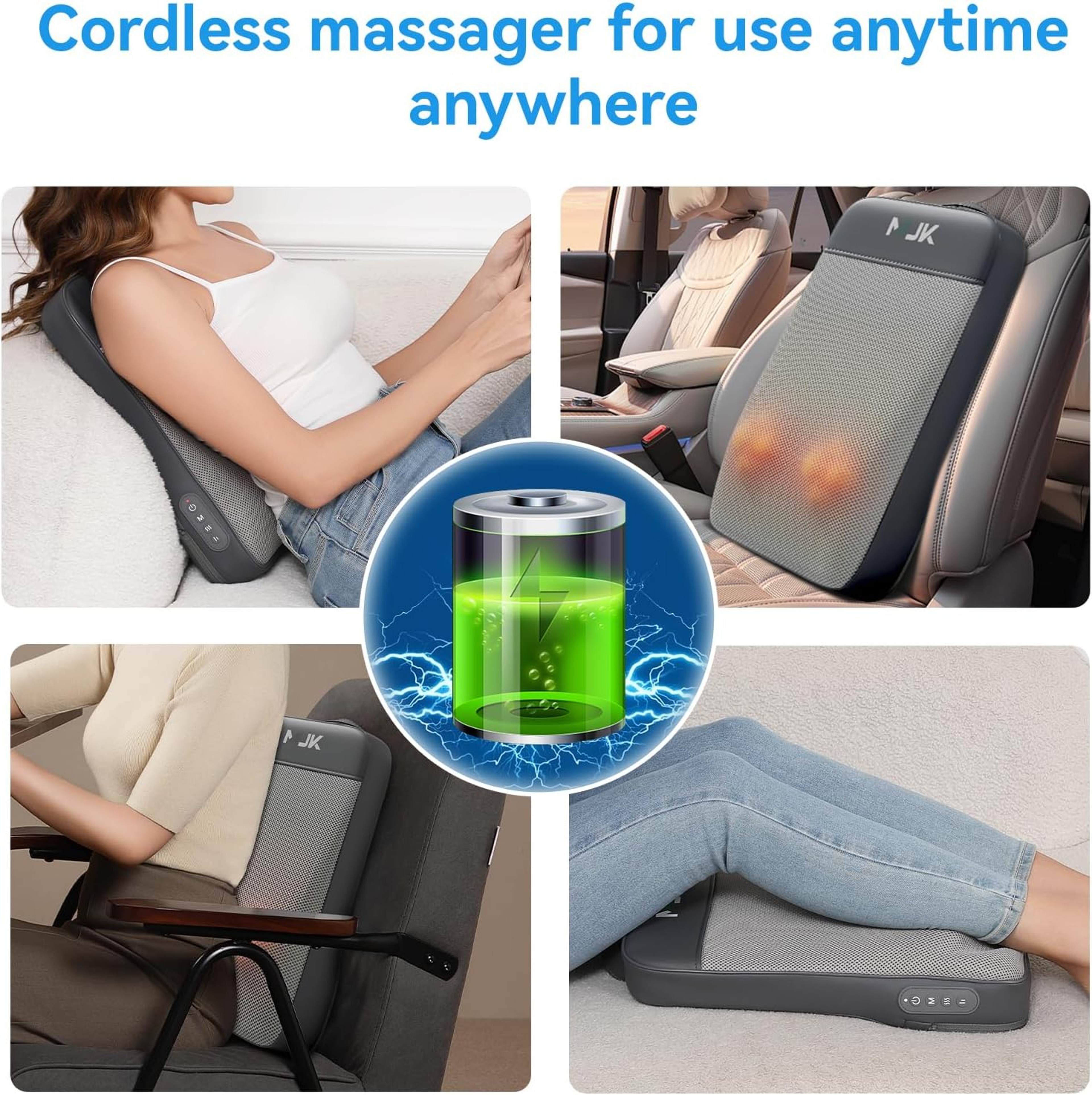 Portable Shiatsu Back Massager for Pain Relief and Deep Tissue Kneading – view 6