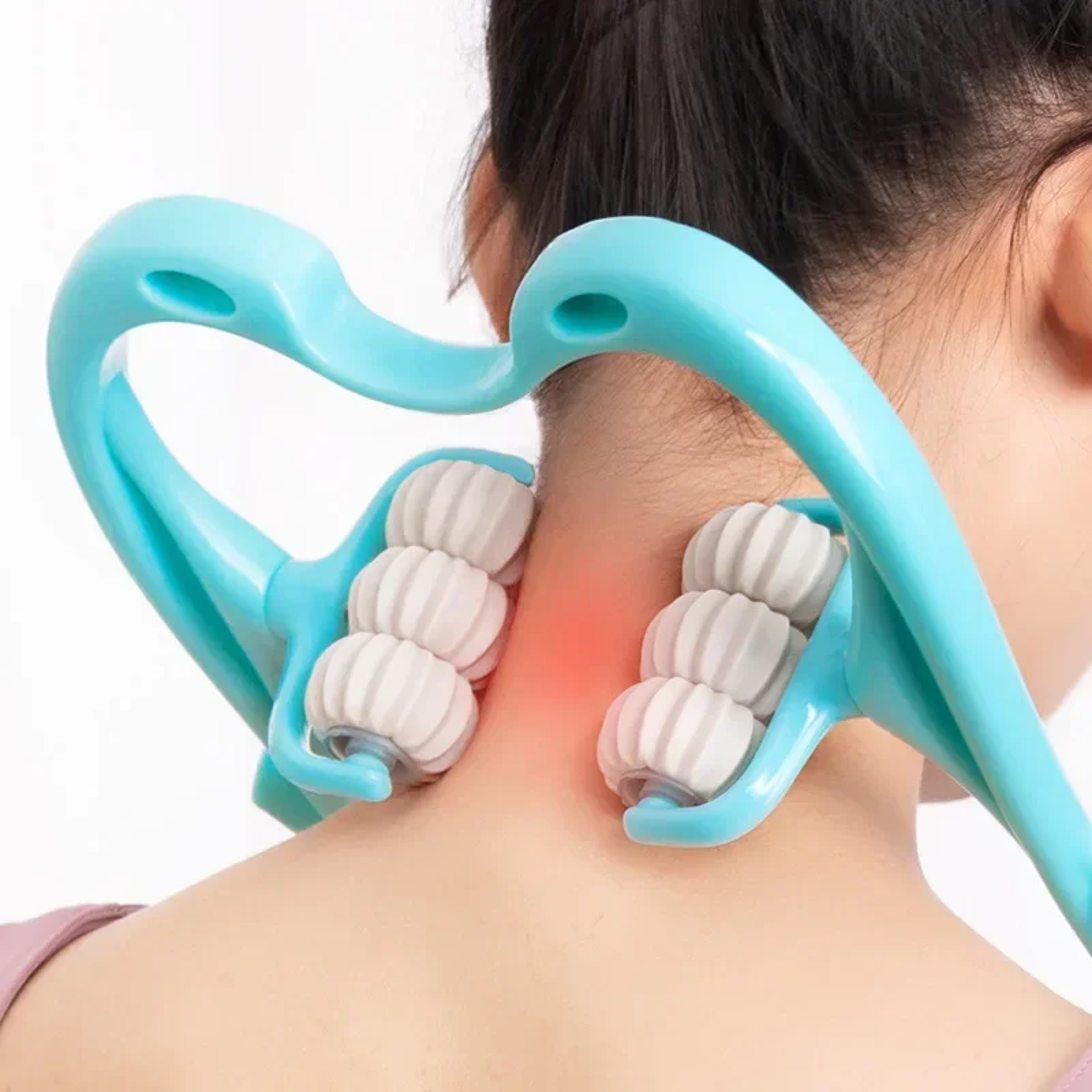 Manual Neck Clamp Massager, 6-Ball Cervical Roller, Shoulder and Neck Relaxation, Multifunctional Kneading Massager – view 1
