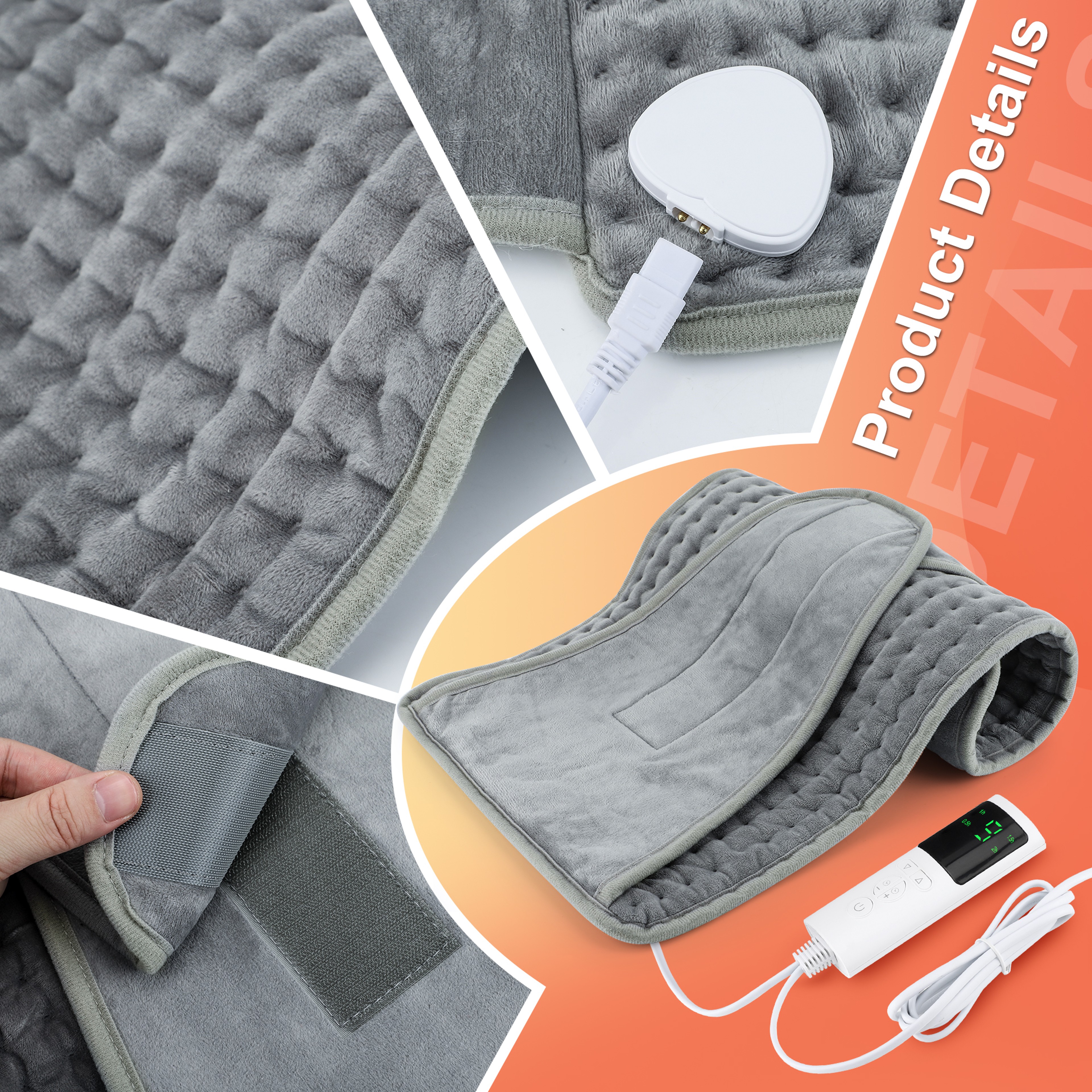 Thermal Heating Pad Mat Electric Blanket For Back Neck Waist Abdomen Foot Hand Winter Warm Mat Supe 3