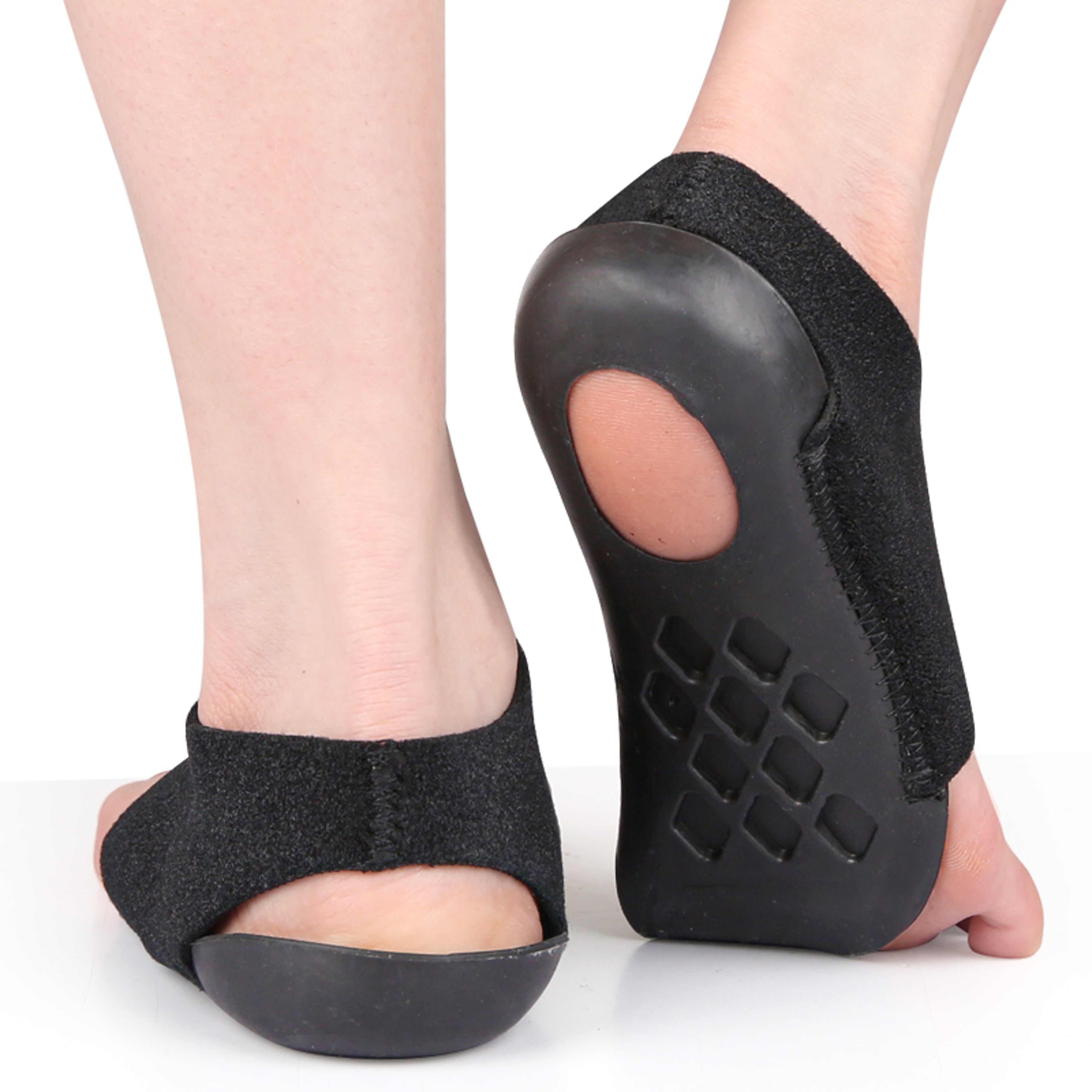 Arch Support Sleeves, Elastic Gel Pads Cushioned, Fabric Arch Socks for Plantar Fasciitis Heels, Flat Foot Pain Relief – view 7