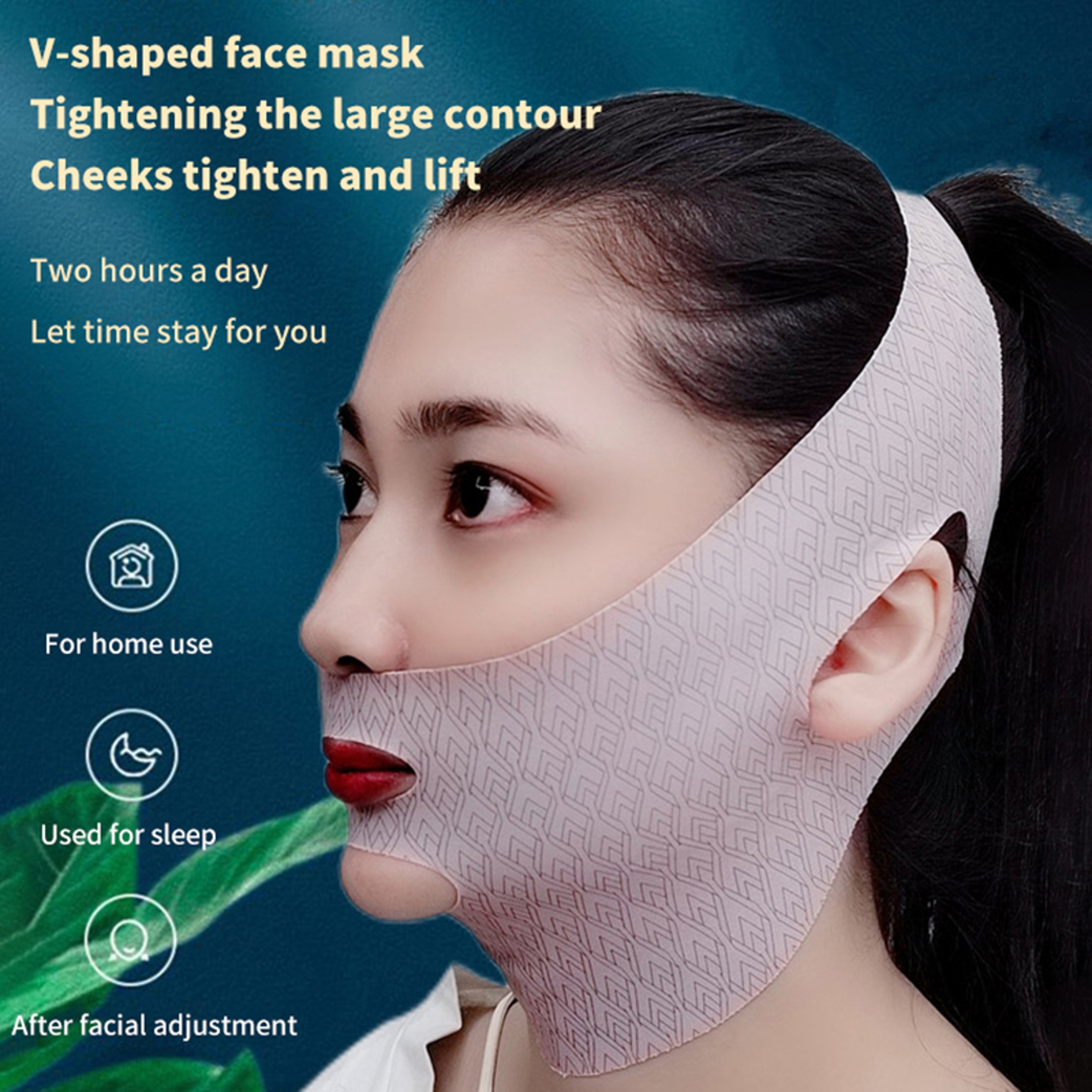 V Line Lifting Mask Chin Cheek Slimming Bandage Anti Wrinkle Sleeping Mask Strap V Shaper Face Lift 1