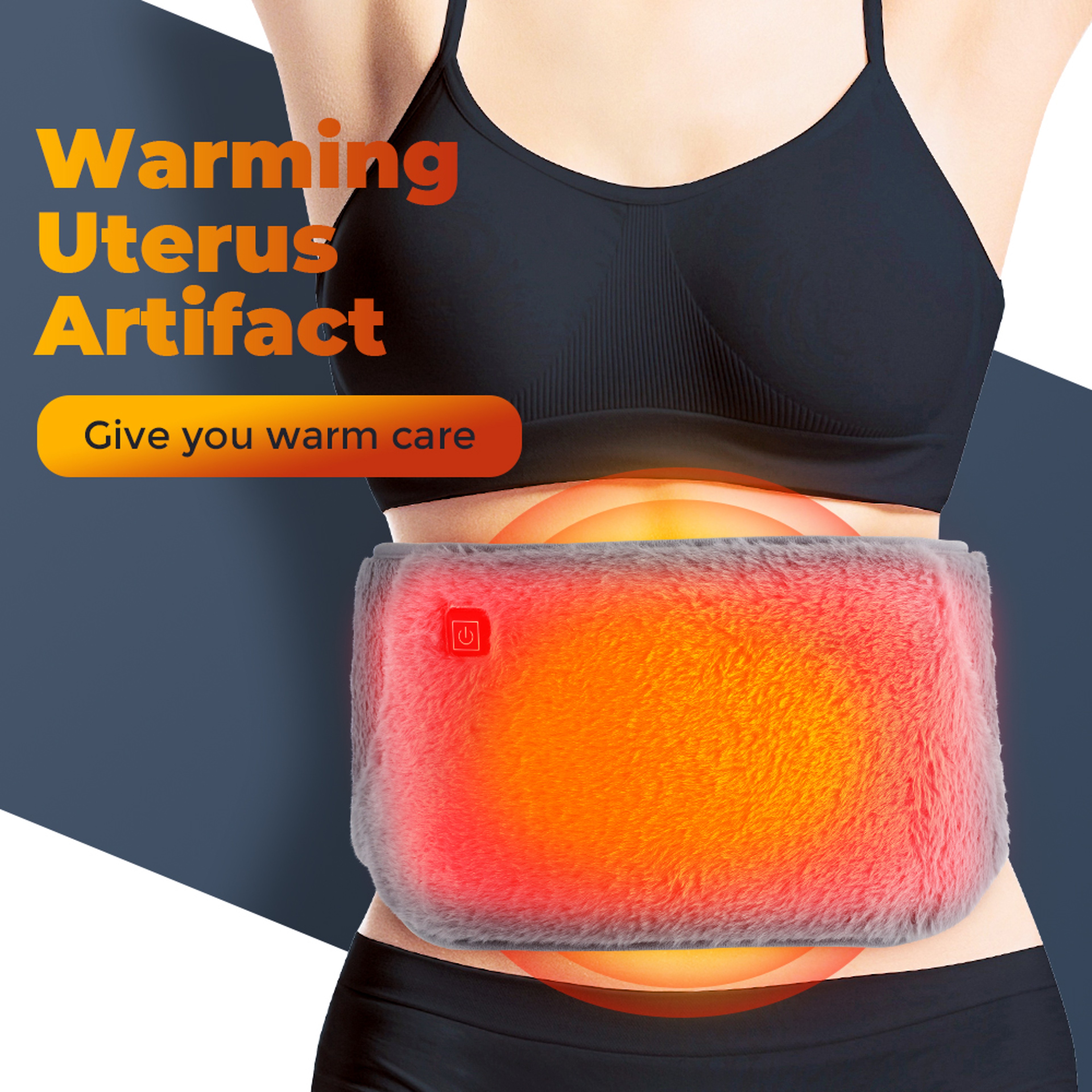 Menstrual Heating Pads, Electric Heating Period Cramp Belt, Abdominal Warm Palace Belt, 3 Levels Temperature Adjustable – view 3