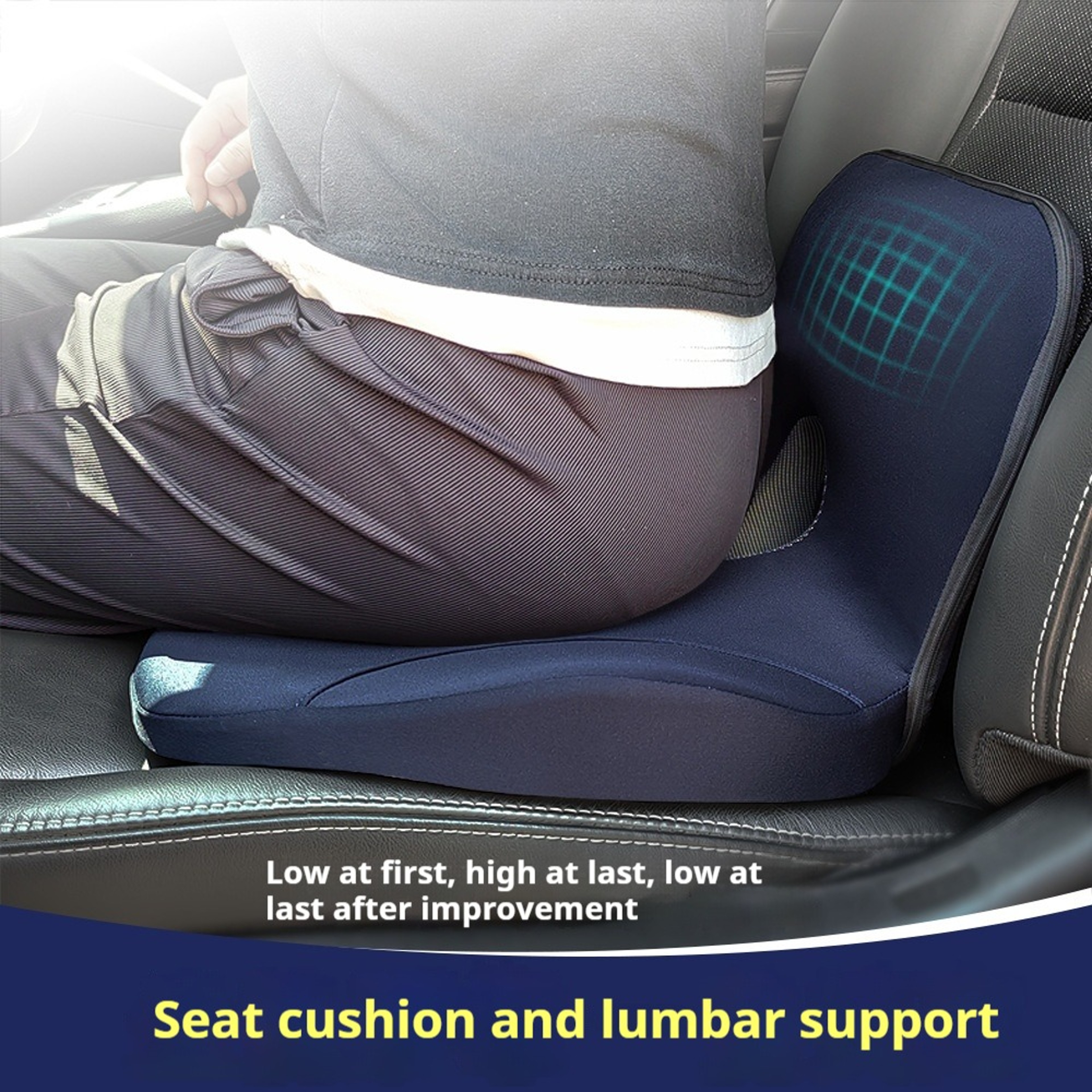 Memory Foam LShaped Office Chair Seat Cushion AntiSlip Cushion PressureReducing Hip And Waist Suppo 2