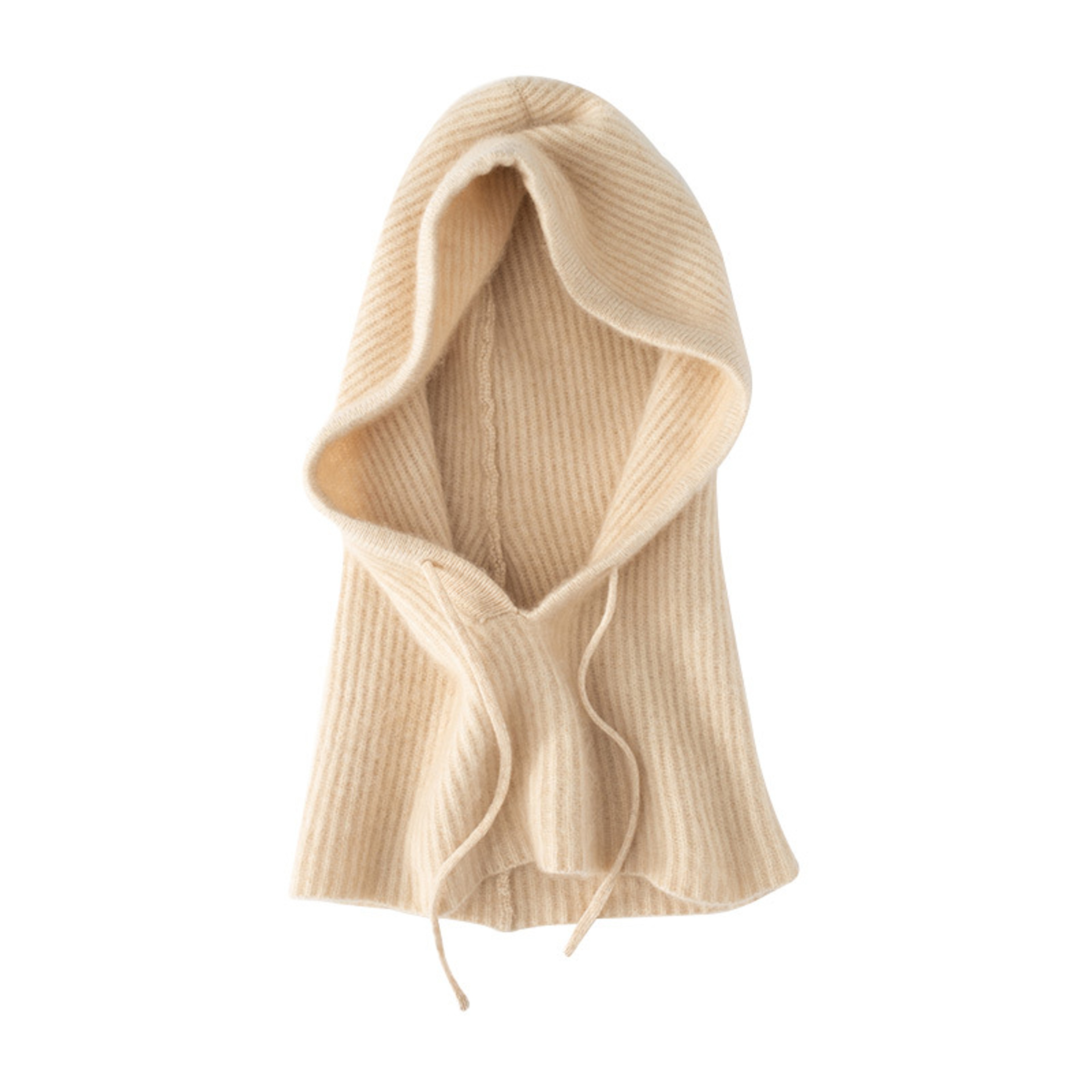 Soft Warm Wool Knitted Balaclava Hat For Women Cashmere Hooded Drawstring Ski Bonnet Neck Protect F 9