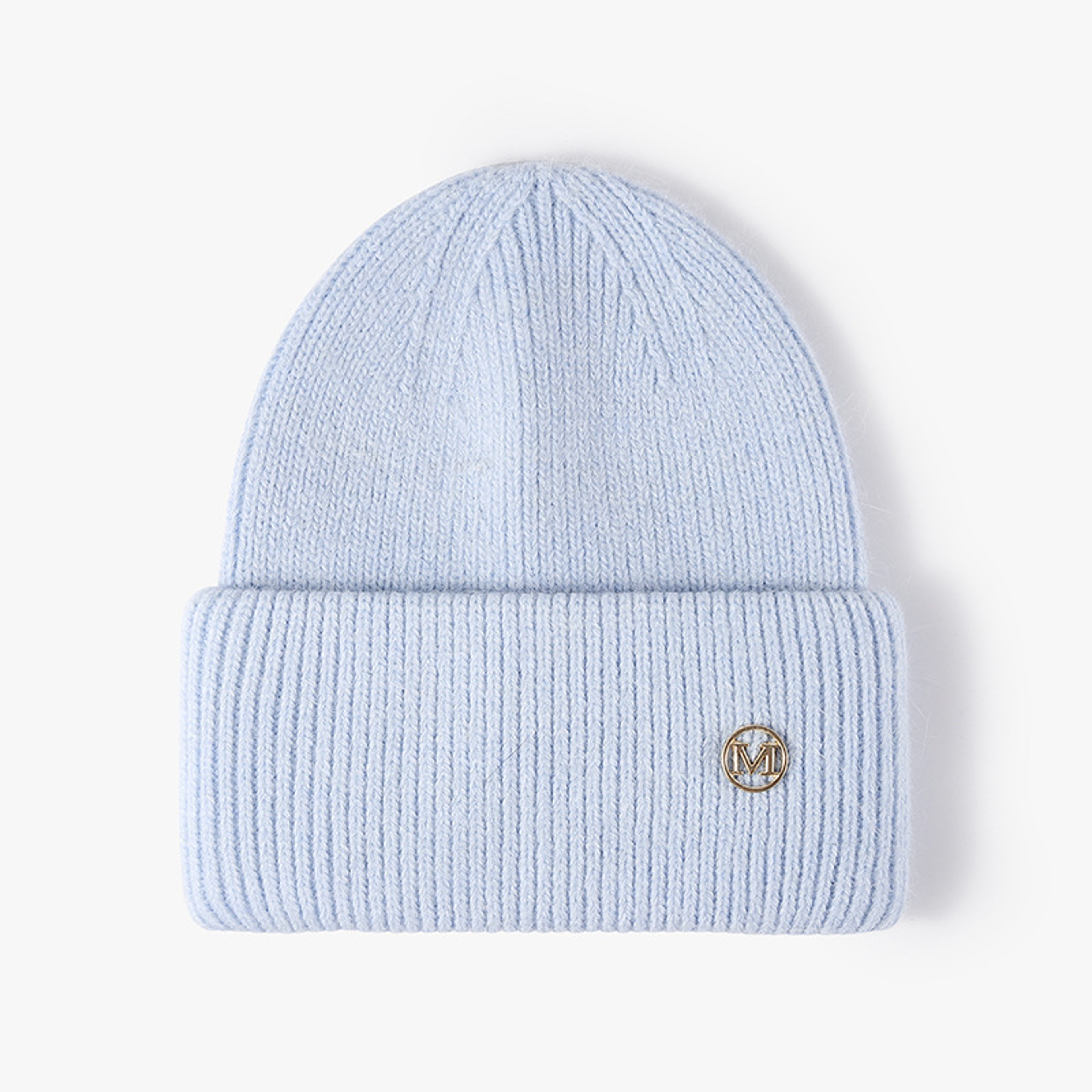 Soft Knit Beanie Warm Rabbit Fur Womens Winter Hats Slouchy Cap Solid Color Casual Outdoor Fashion  10