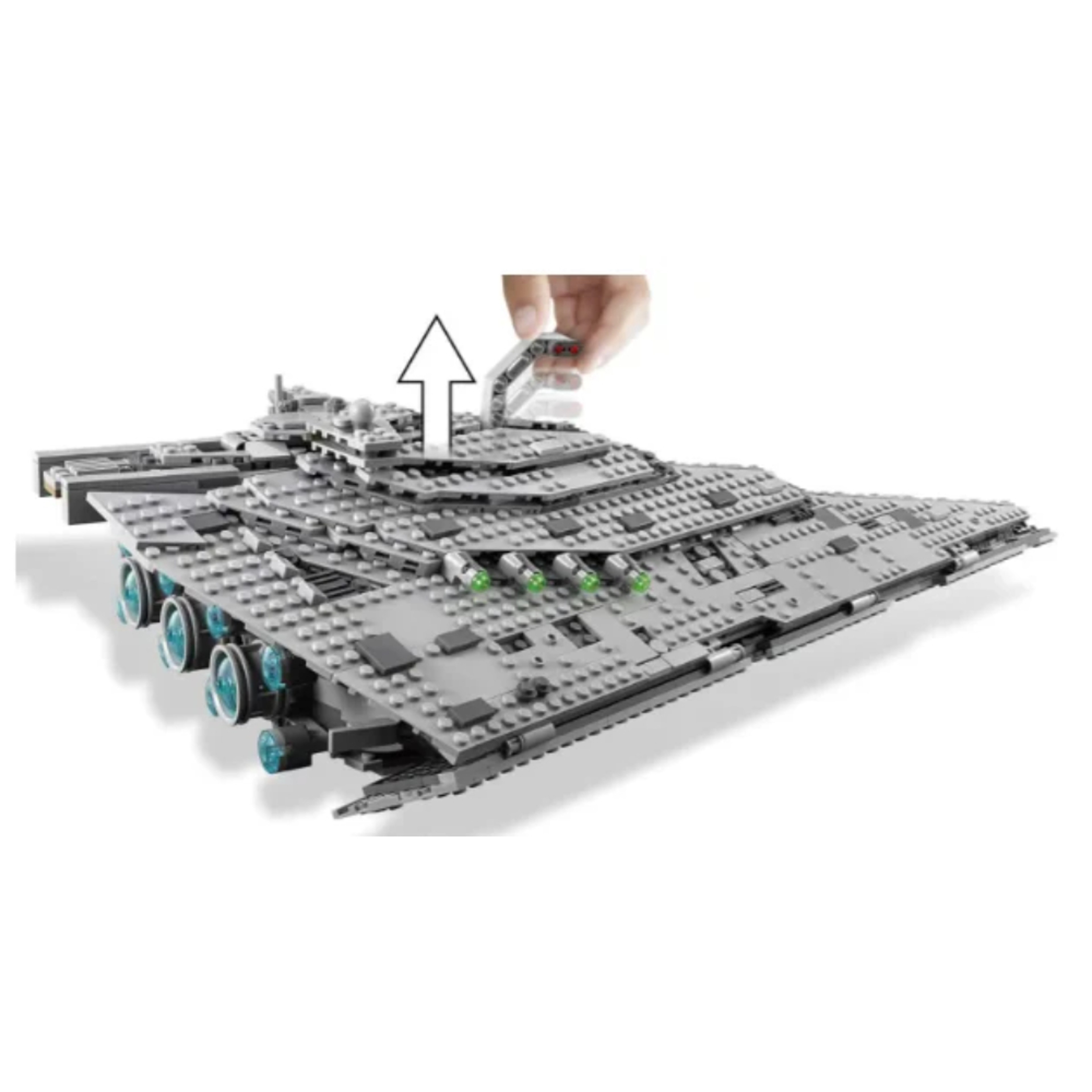 New Destroyer Space Spaceship Building Blocks Set Compatible With Starship Fighter Model DIY Toy Fo 4