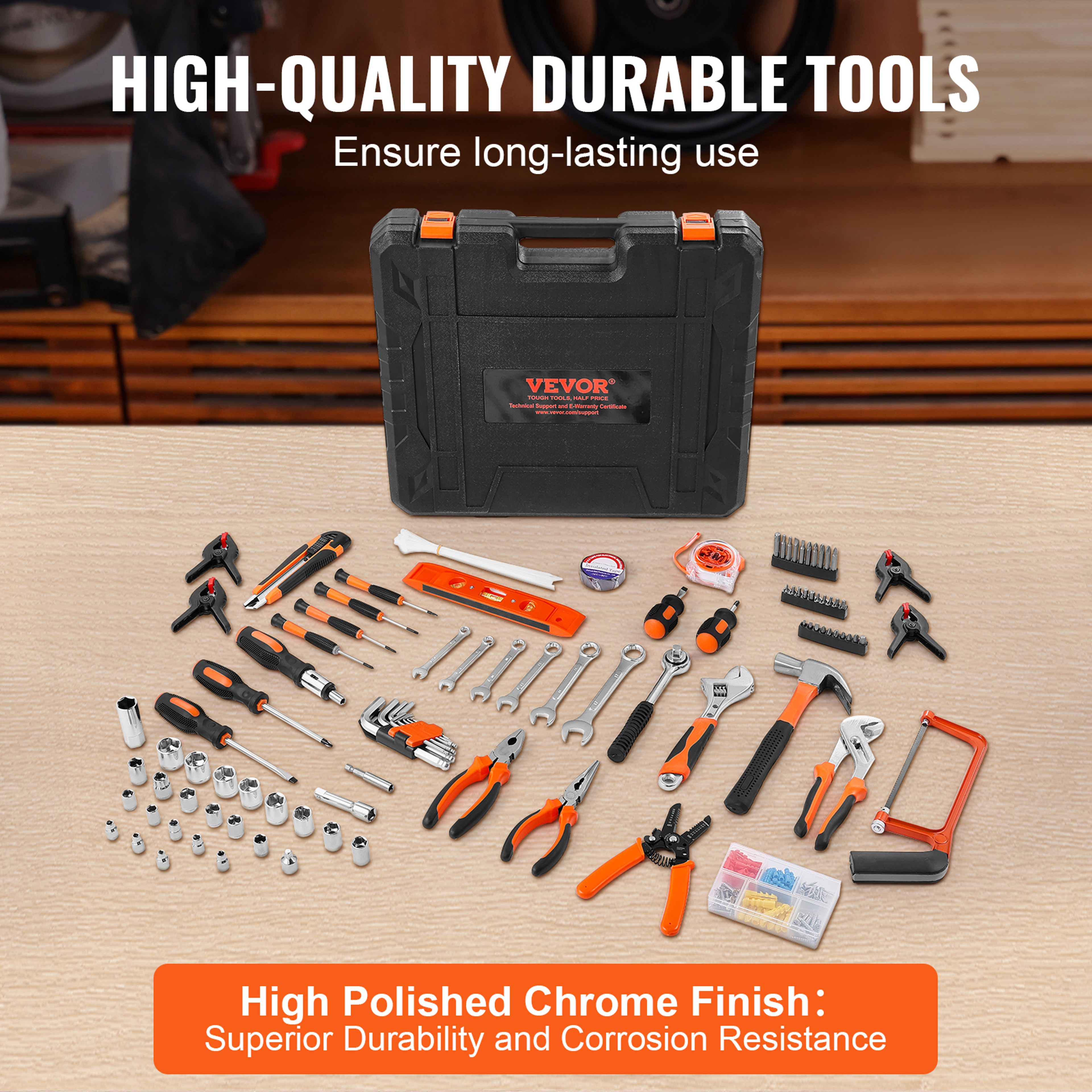 Home Repair Tool Kit With Tool Storage Case For DIY And Automotive Projects 1