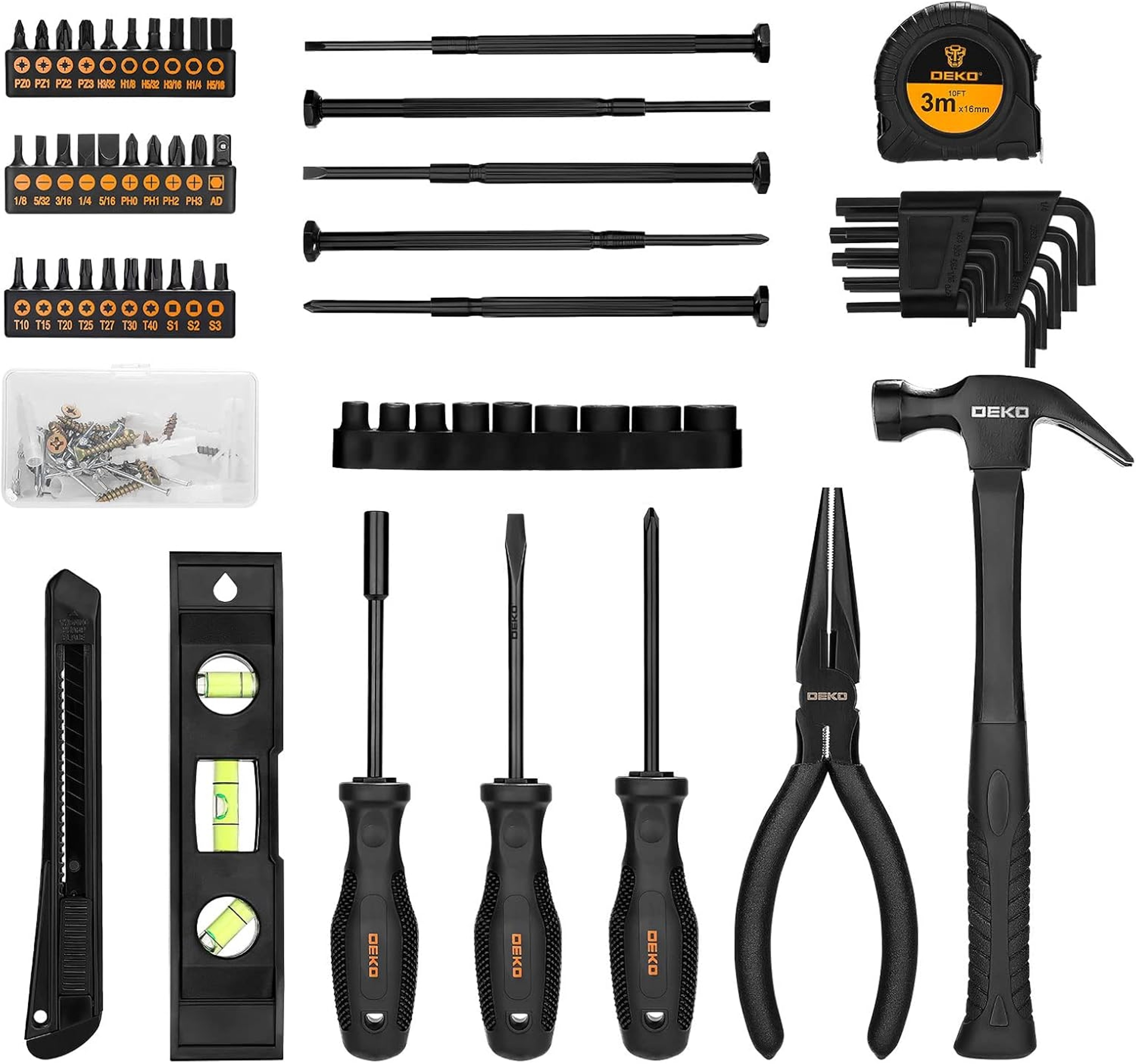 Tool Kit Set Box Home Repair Tools Basic Hand Toolbox – view 3