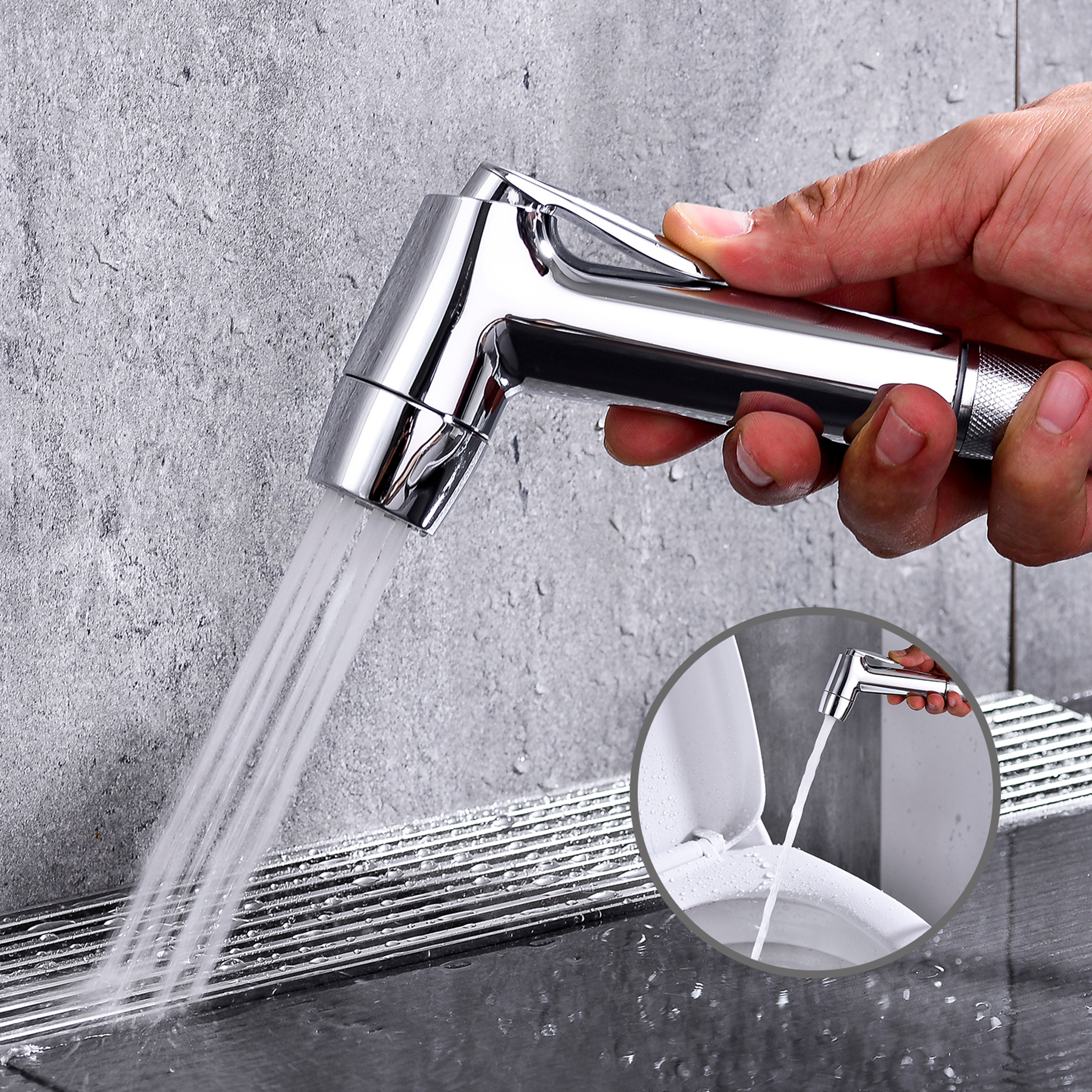 Dual Flow Handheld Bidet Sprayer Portable Toilet Sprayer For Travel And Daily Hygiene 0
