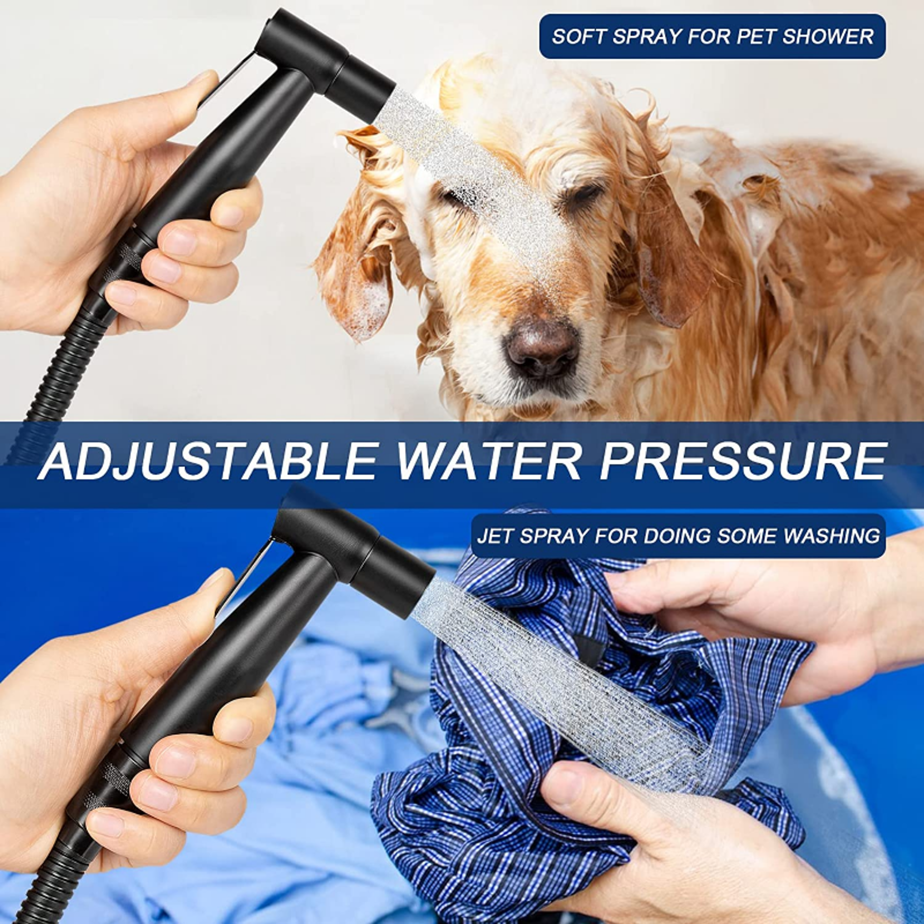 Stainless Steel Handheld Bidet Sprayer For Toilet With Holder 2