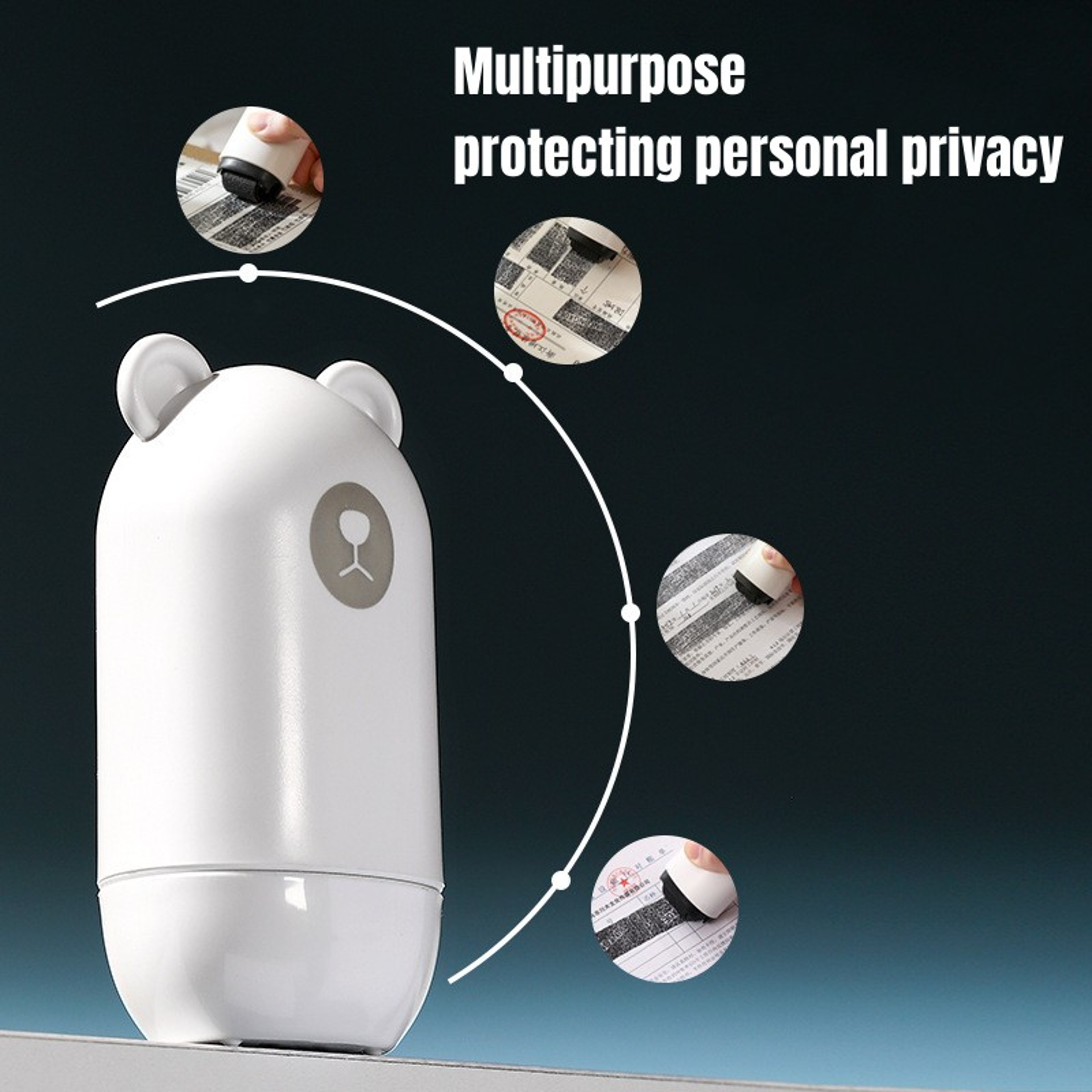 Privacy Roller Stamp For Identity Theft Protection Refillable Confidential Address Blocker 2