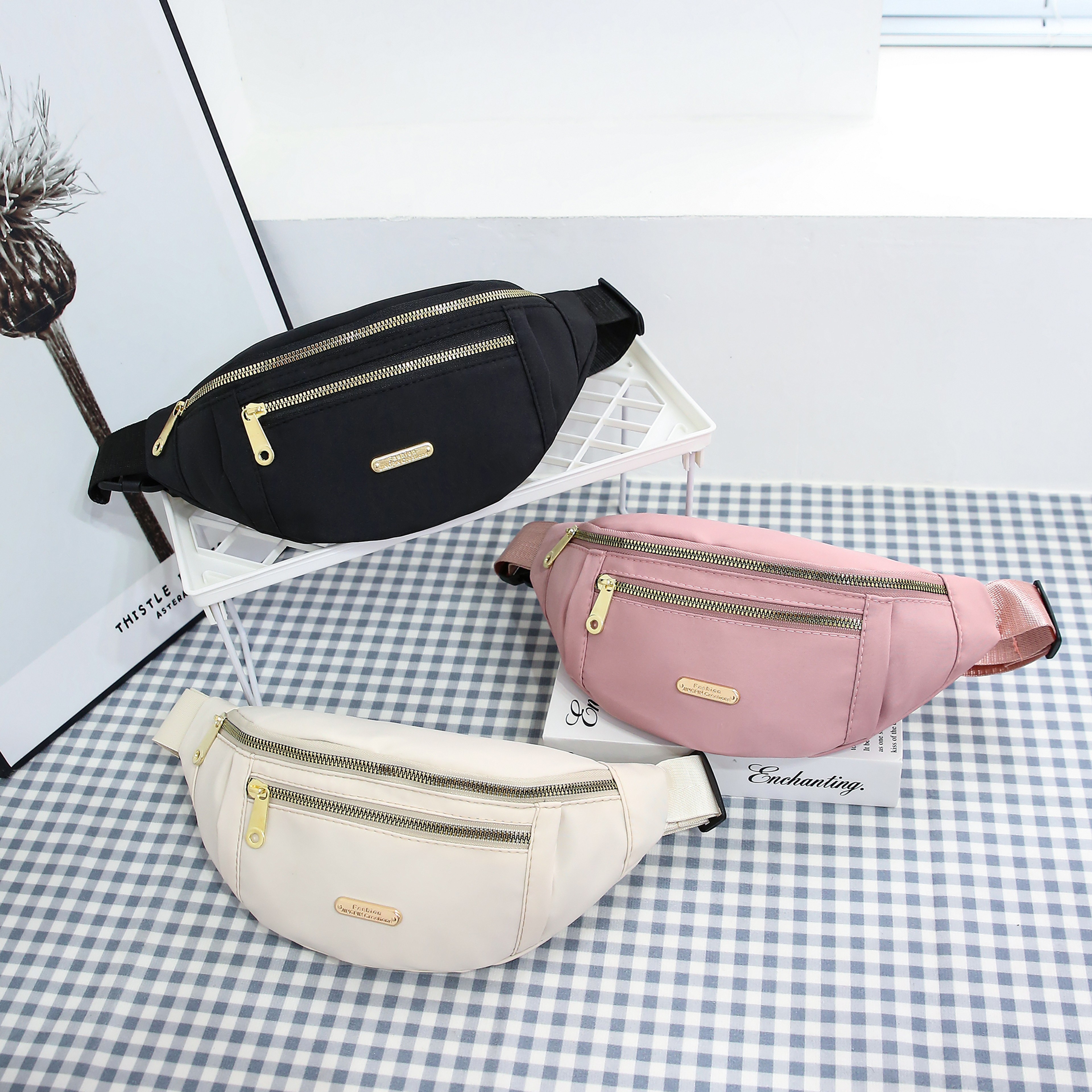 Women's Sports Waist Bag Crossbody Belt Bag with Multi Pocket Phone Storage – view 4