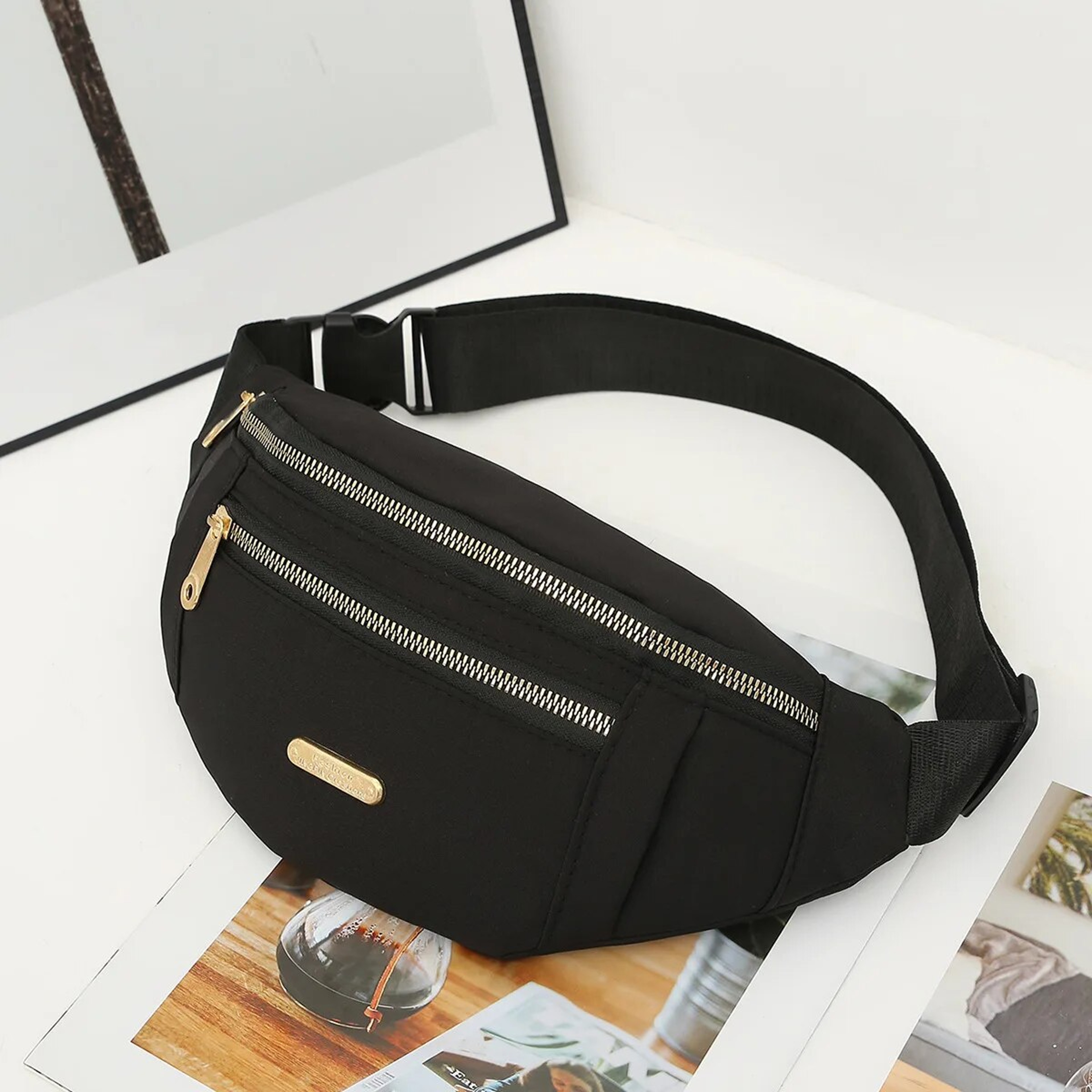 Women's Sports Waist Bag Crossbody Belt Bag with Multi Pocket Phone Storage – view 12
