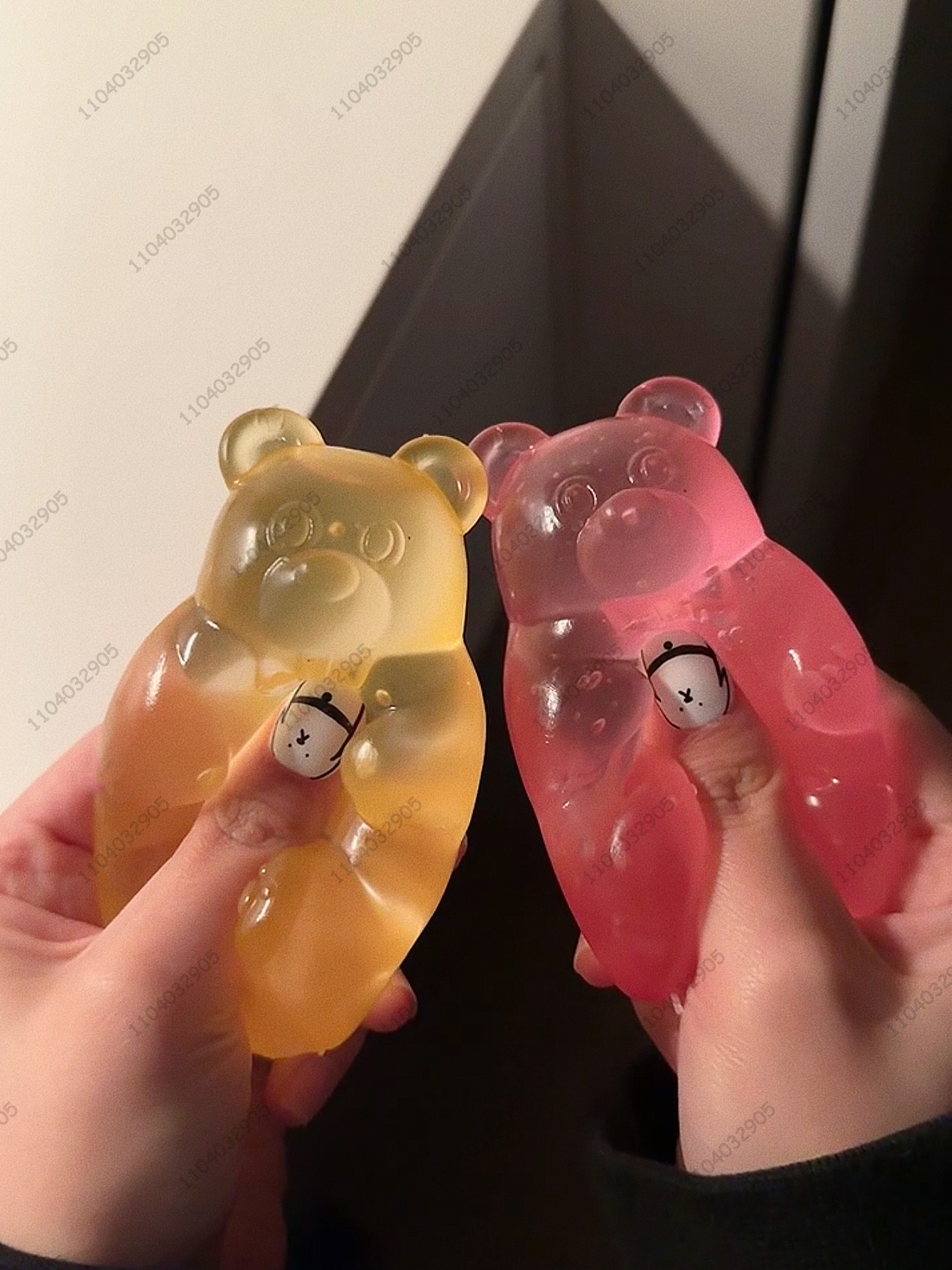 Colorful Gummy Bear Squeeze Fidget Toy For Stress Relief And Sensory Play 0