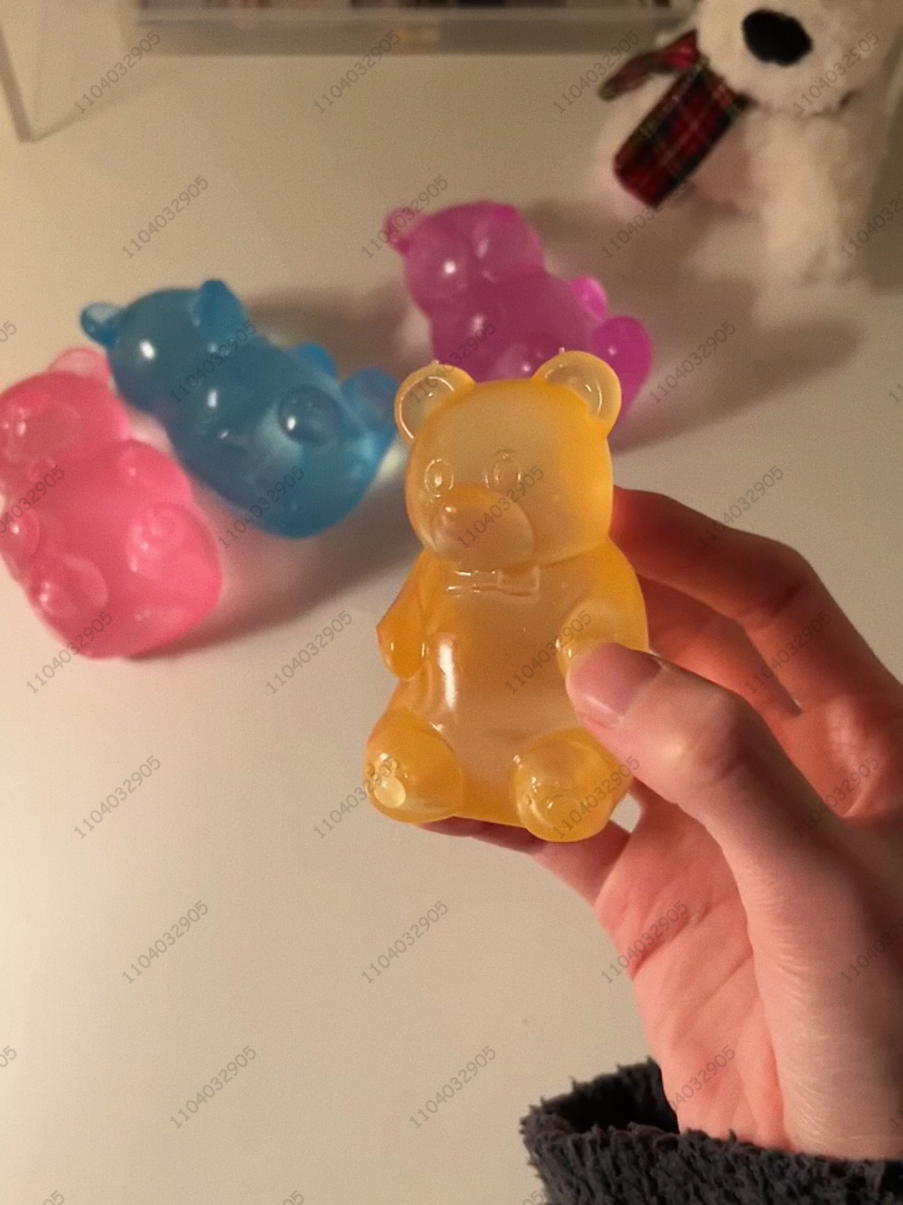 Colorful Gummy Bear Squeeze Fidget Toy For Stress Relief And Sensory Play 4