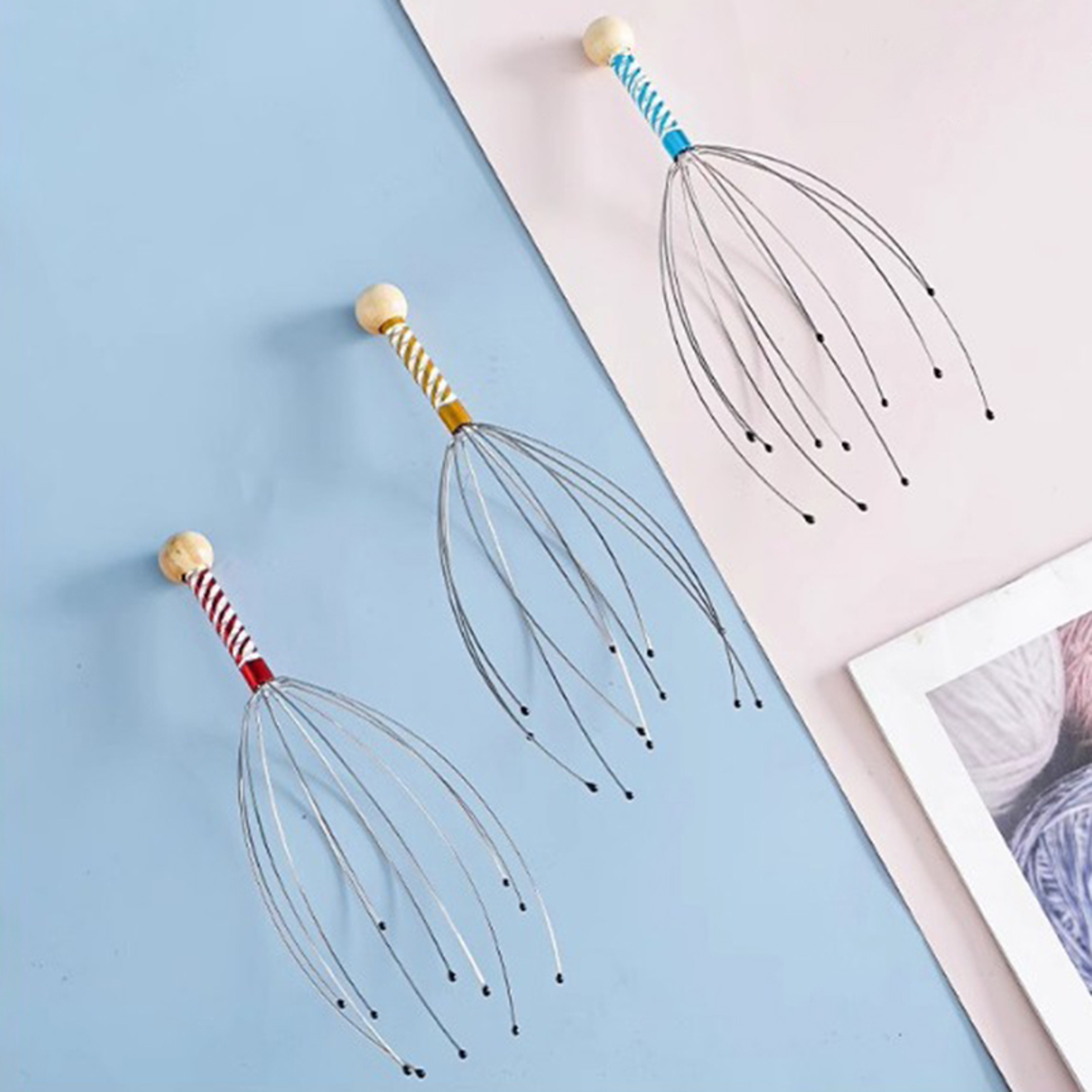Octopus Scalp Massager Stainless Steel Head Massager For Stress Relief 4