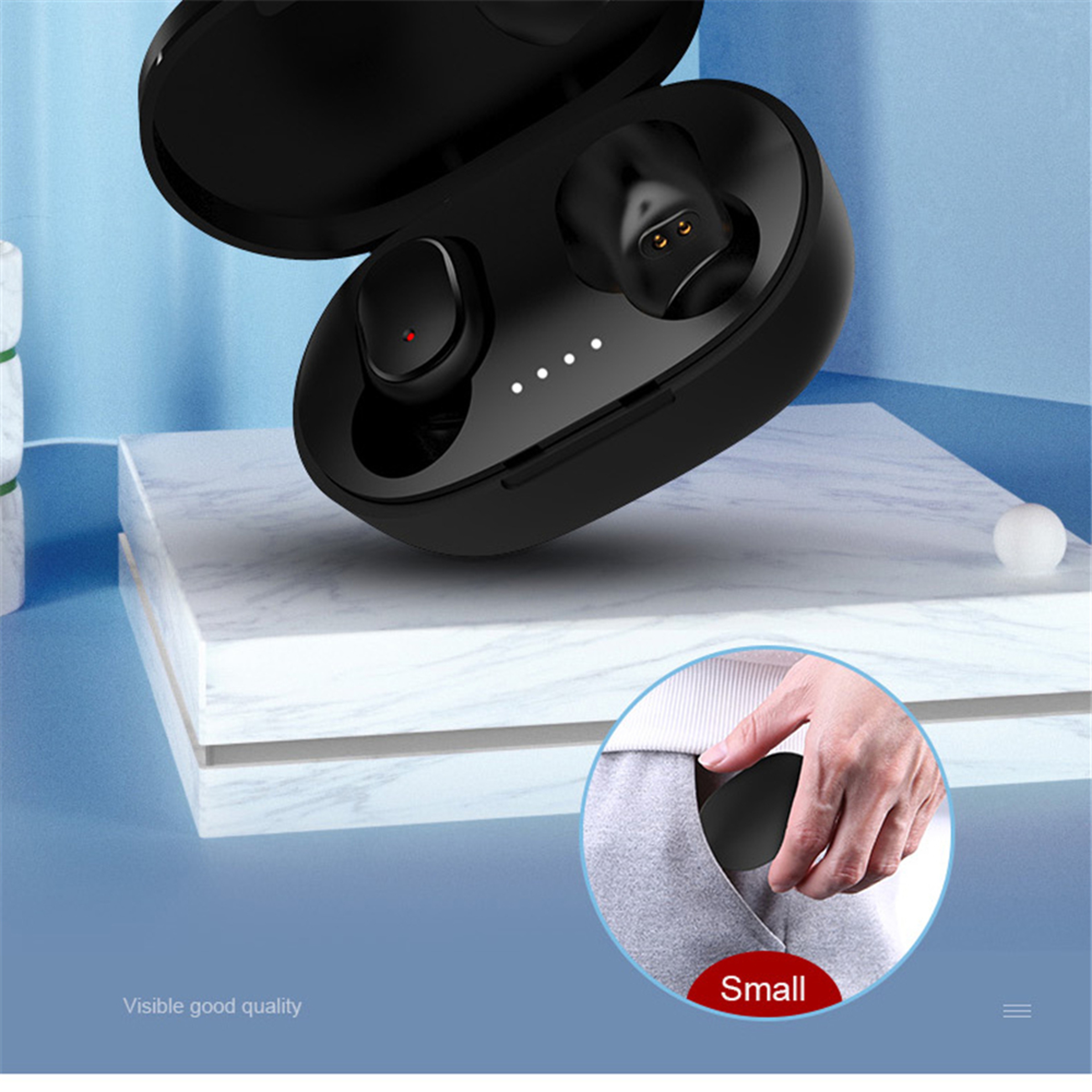 Wireless Bluetooth Earbuds With LED Display And Touch Control 2