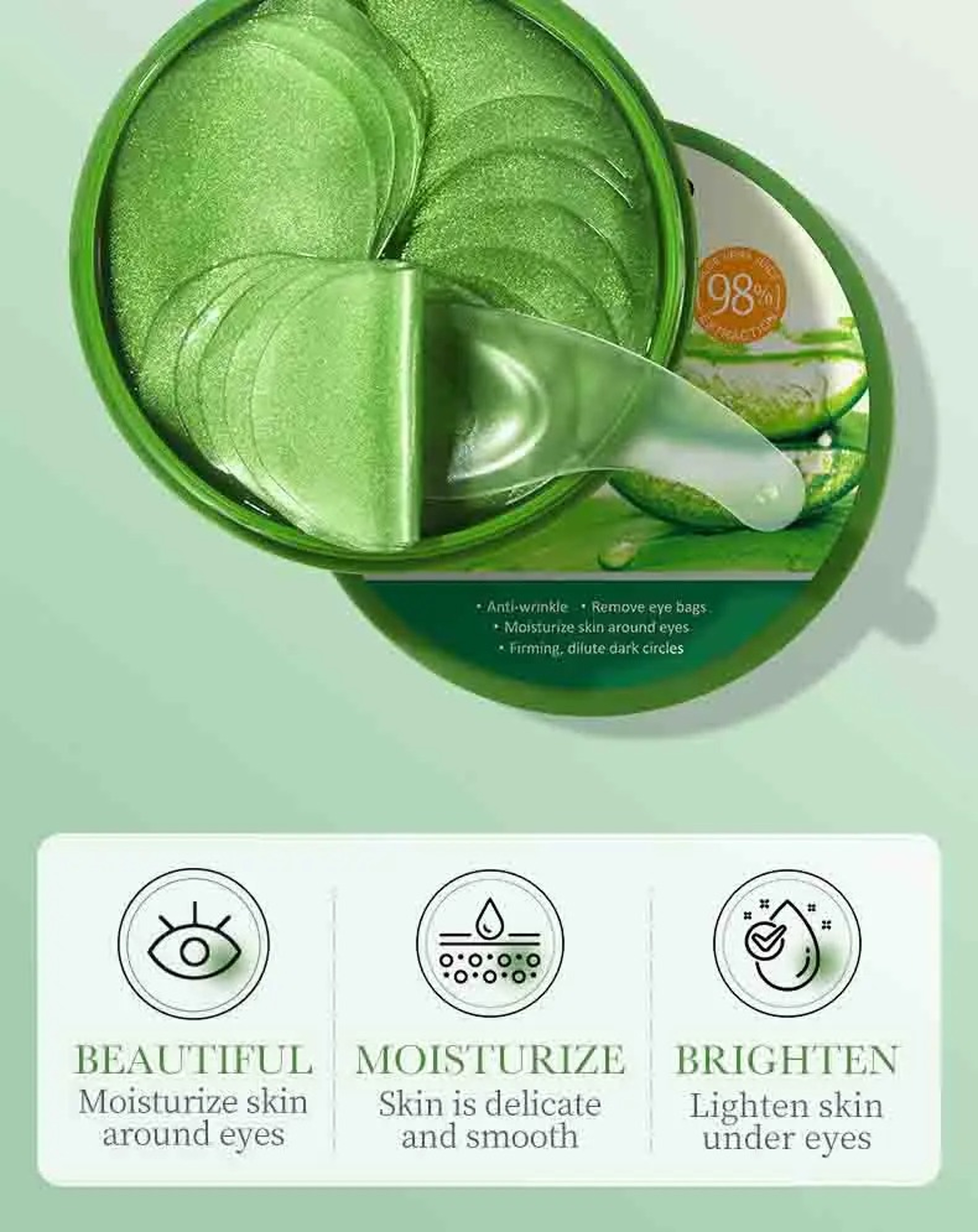 Aloe Vera Collagen Under Eye Patches For Dark Circles And Puffiness 1