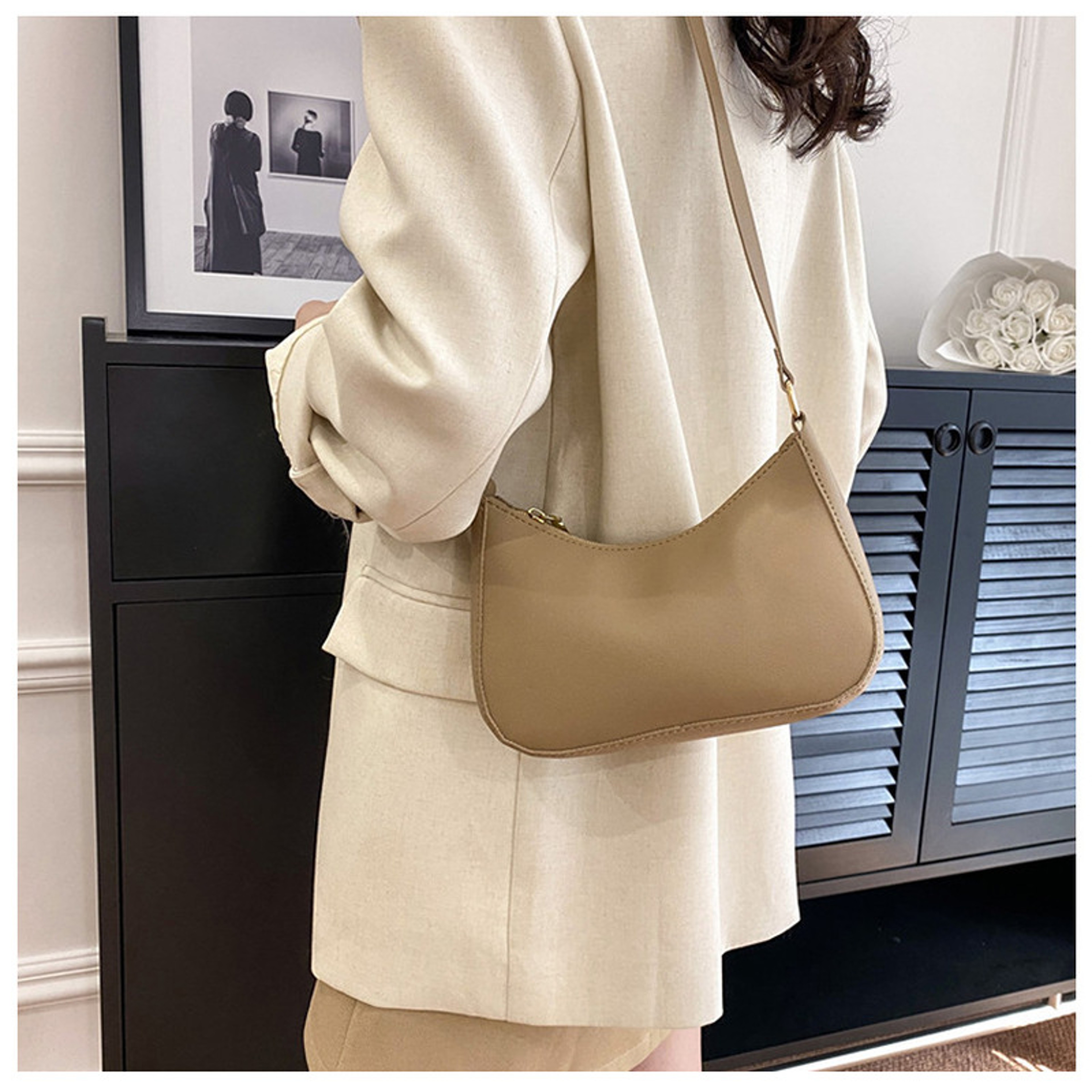 Minimalist Small Square Shoulder Bag For Women 3