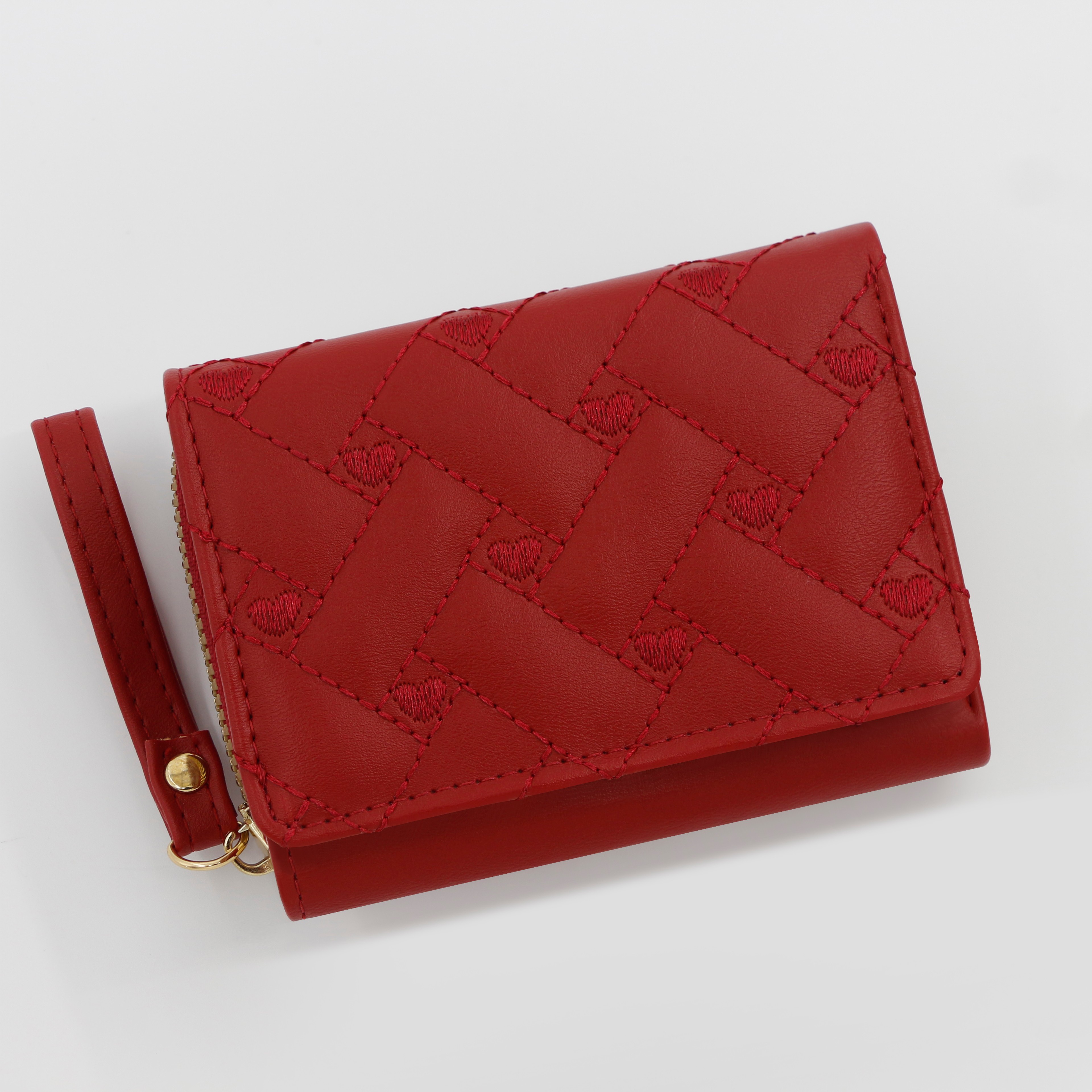 Elegant Embroidered Mini Wallet For Women Compact Zipper Card Holder With Coin Pocket 2