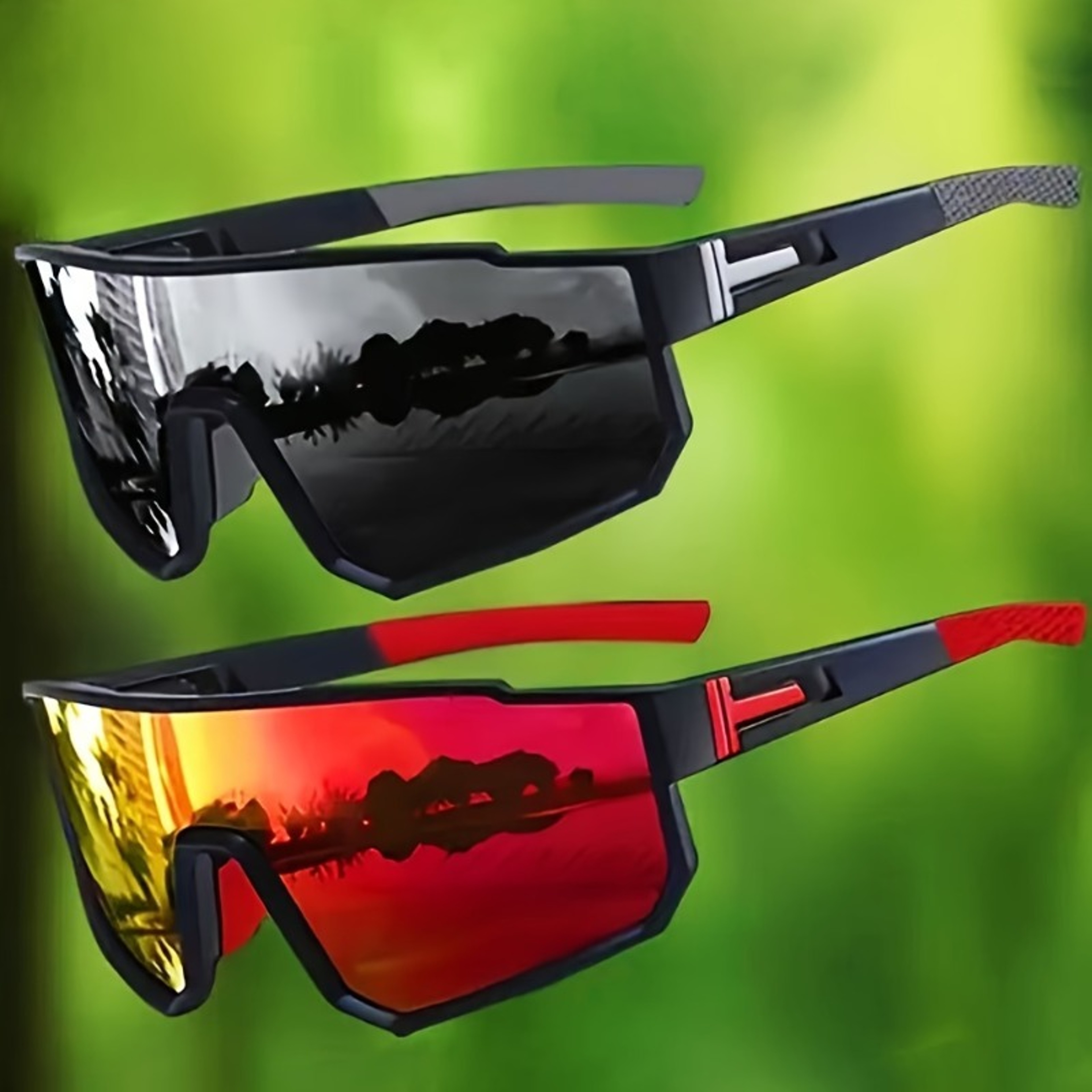 Unisex Sunglasses Lightweight Colorful Lens Fashion Glasses – view 2