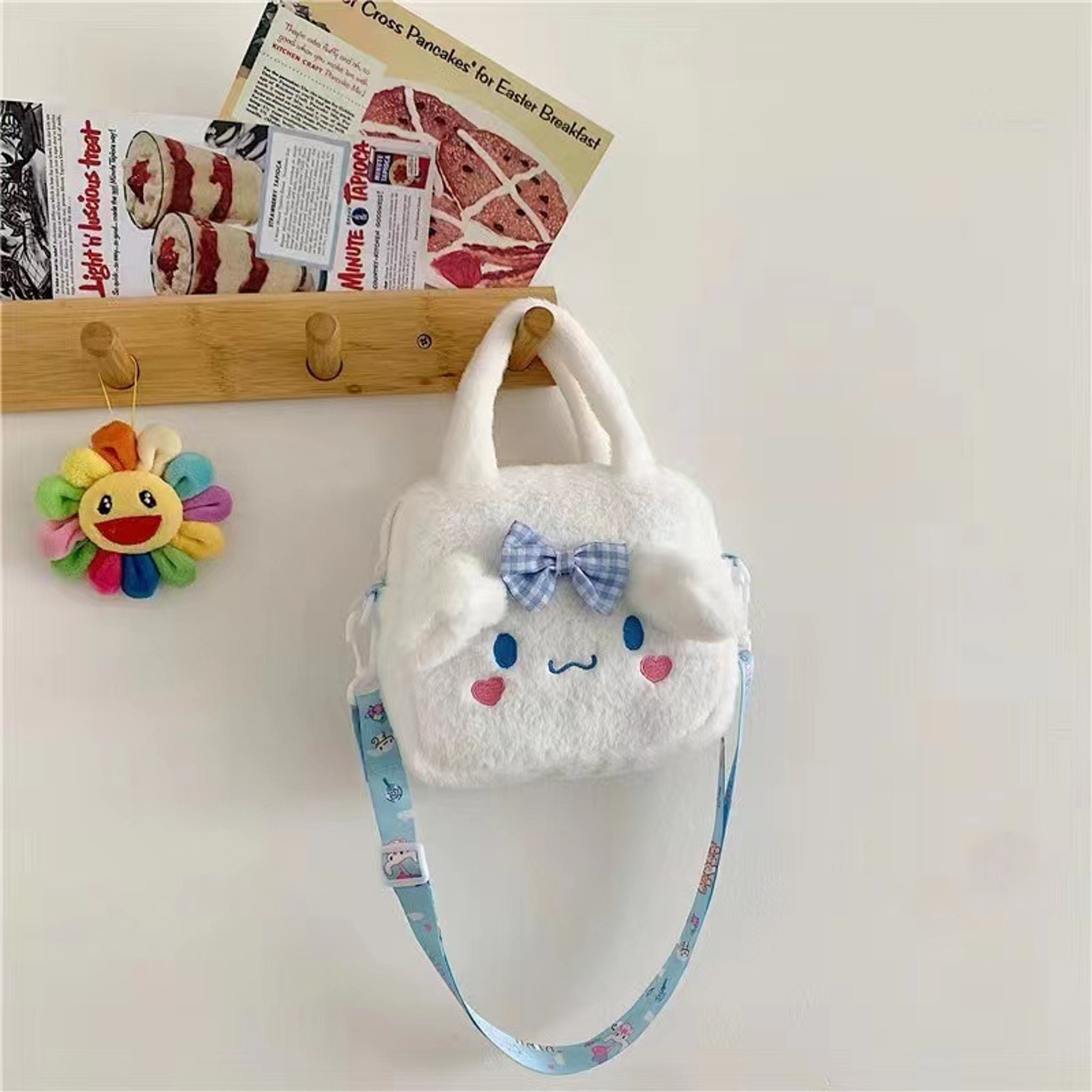 Kuromi Plush Cosmetic Bag Kawaii Sanrio Travel Pouch – view 8