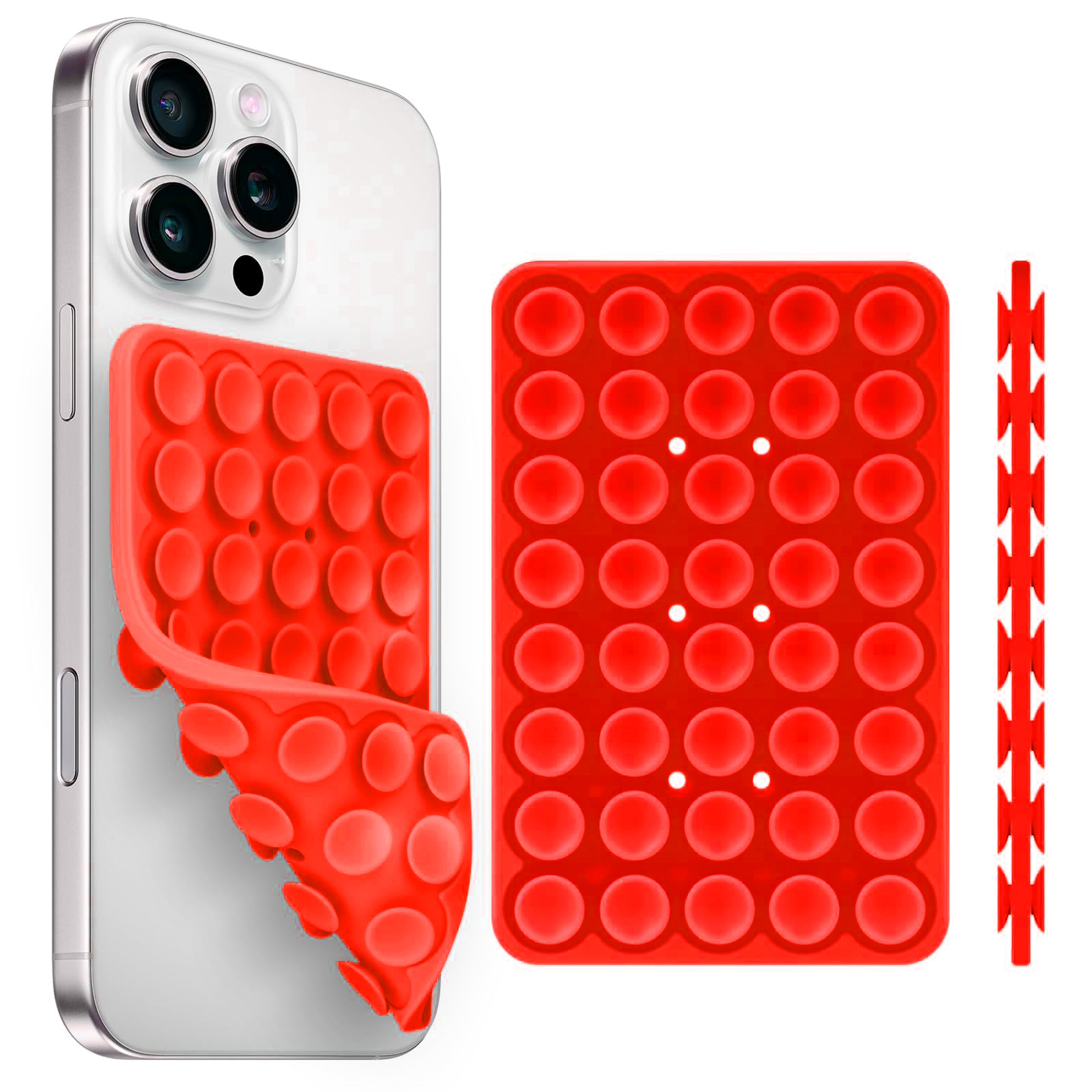 Silicone Suction Phone Holder Double Sided Anti Slip Grip 4