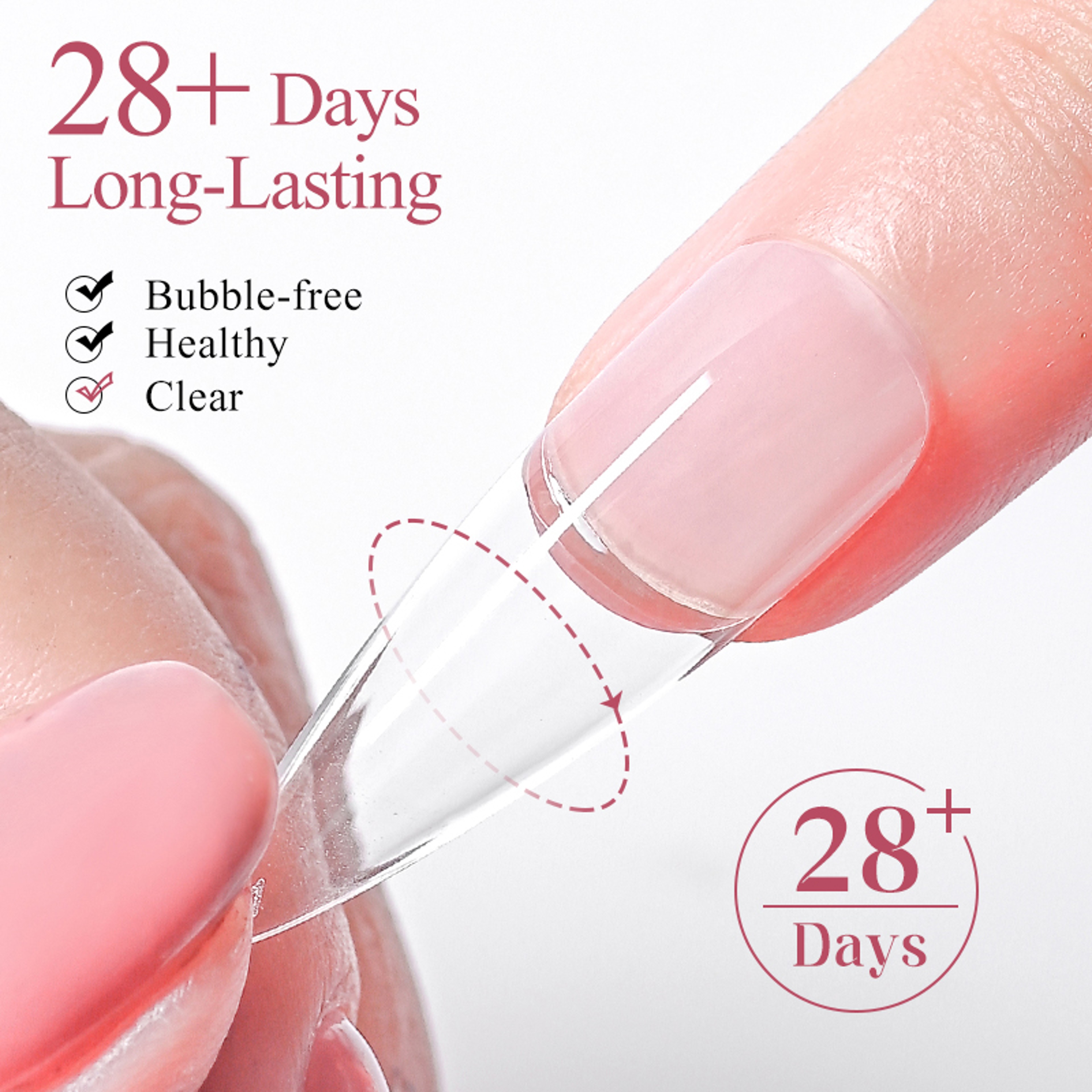 Builder Nail Gel for Extensions Strong UV LED Nail Glue for Soft Gel Nail Tips – view 4