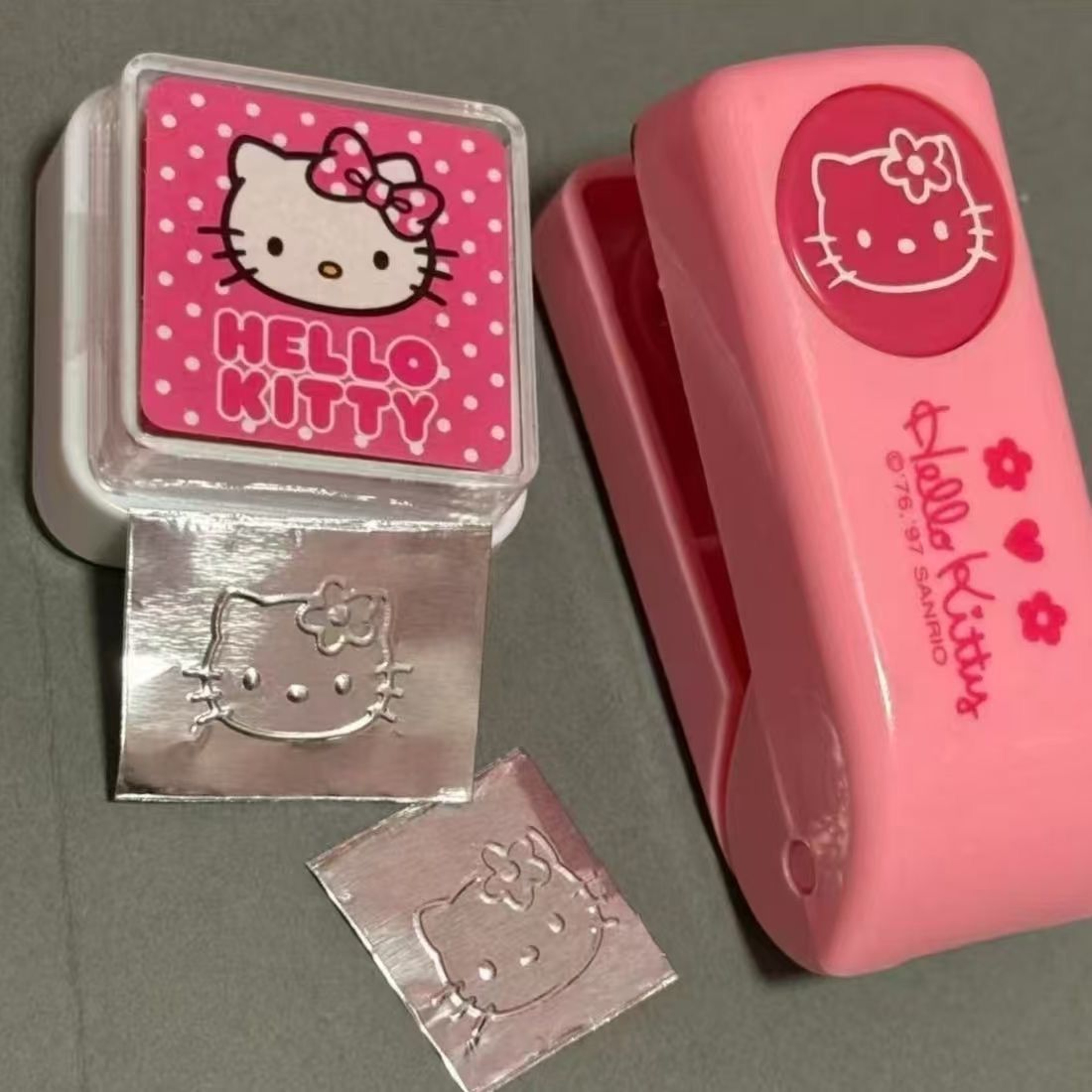 Hello Kitty Stapler Embosser Kawaii Notebook Stamp – view 3