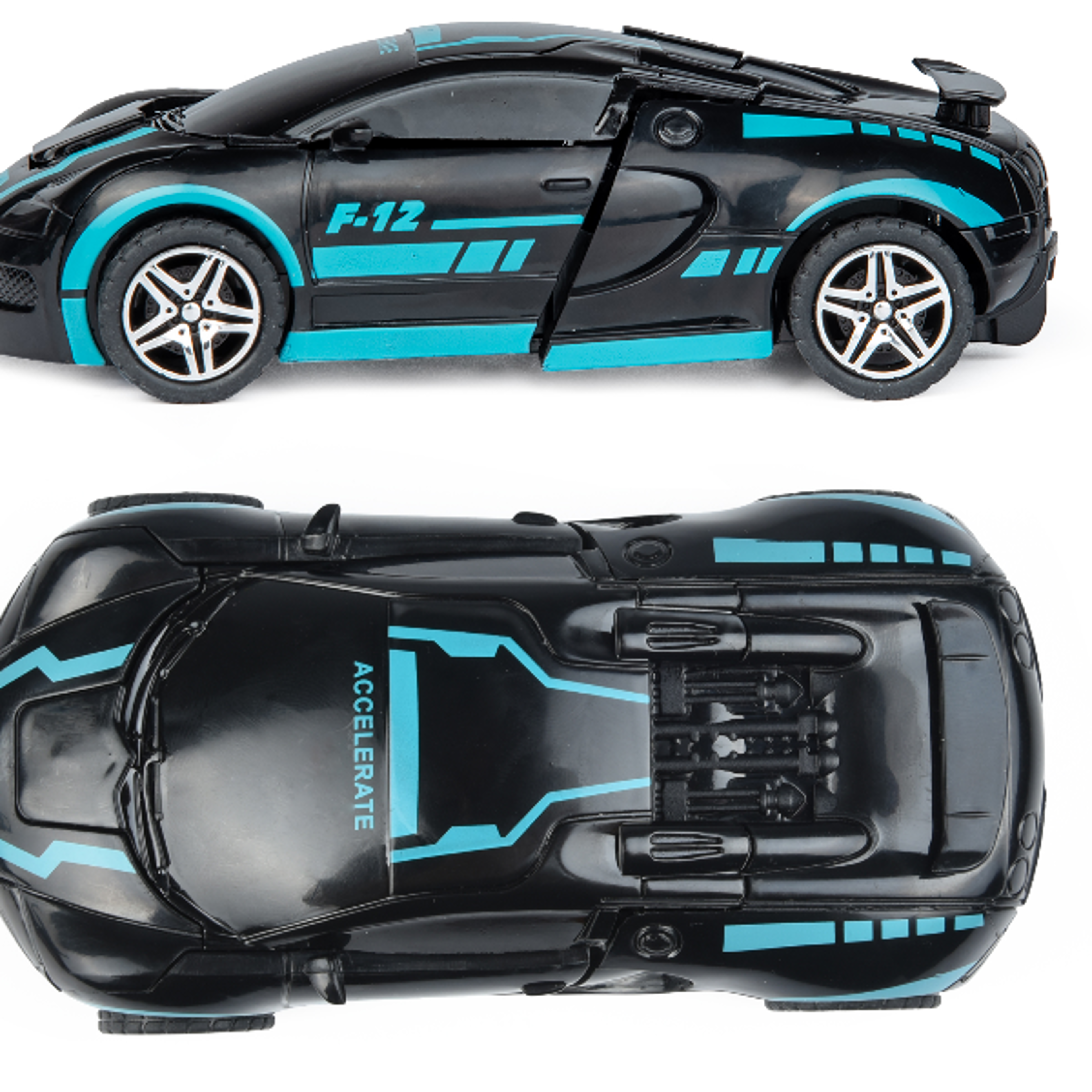 Transformable Robot Sports Car Toys No Batteries Educational Kids Gift Colorful Model Vehicle for