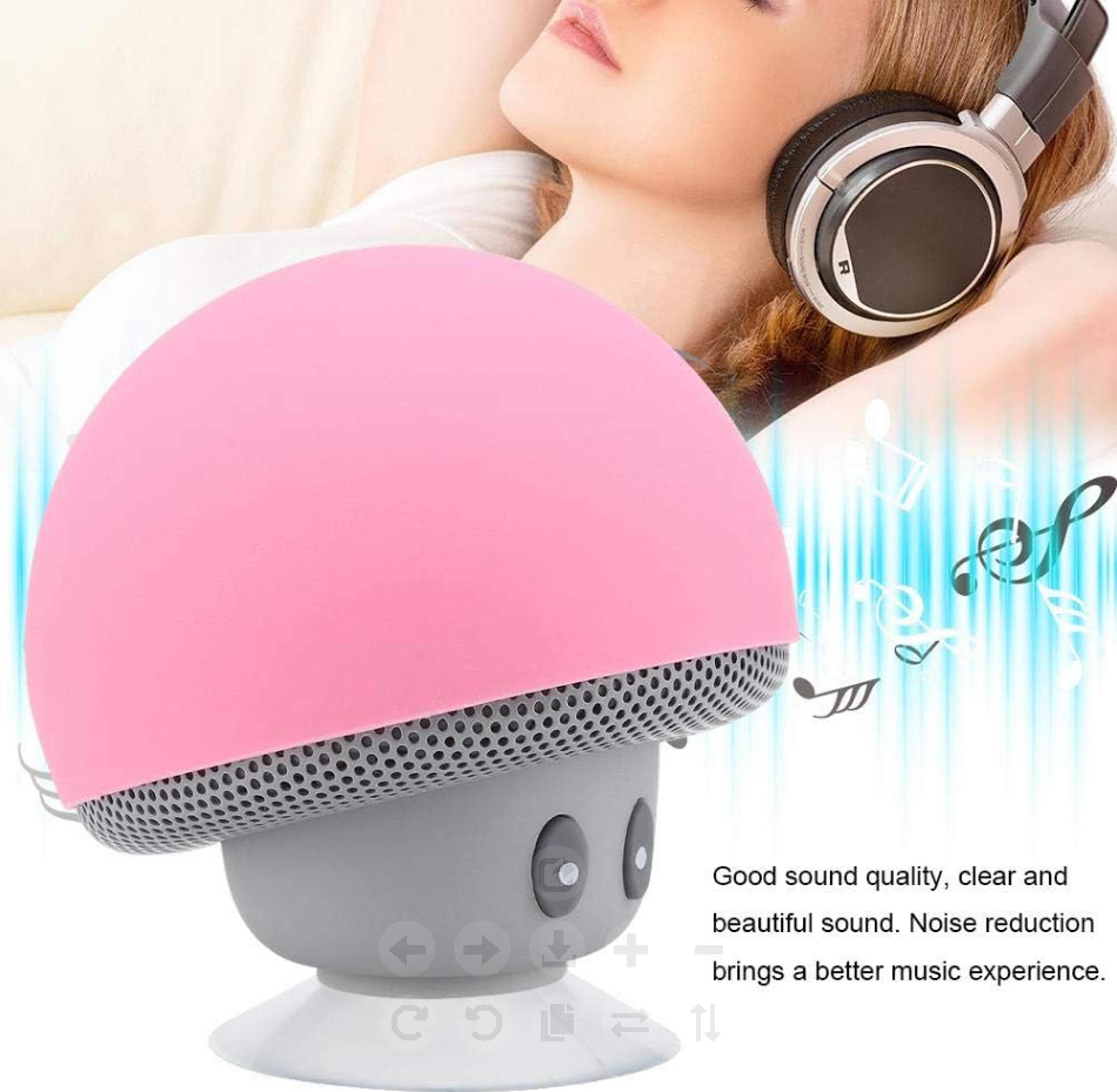 Portable Wireless Bluetooth Speaker with Subwoofer & Suction Cup Perfect for Outdoor Adventures – view 3