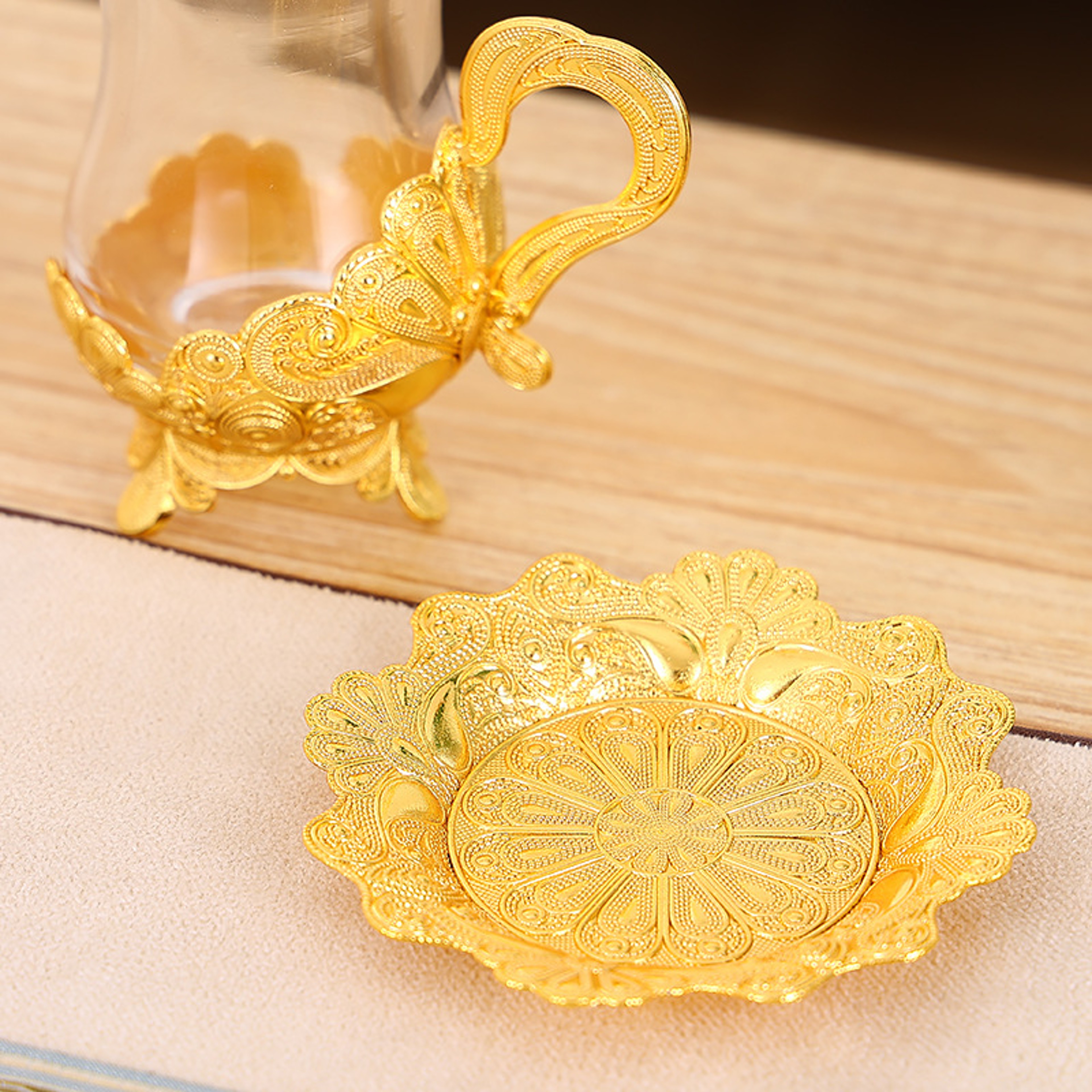 Luxury Coffee & Tea Cup and Saucer Elegant Bone China Coffee Cup Set for Home & Afternoon Tea – view 2