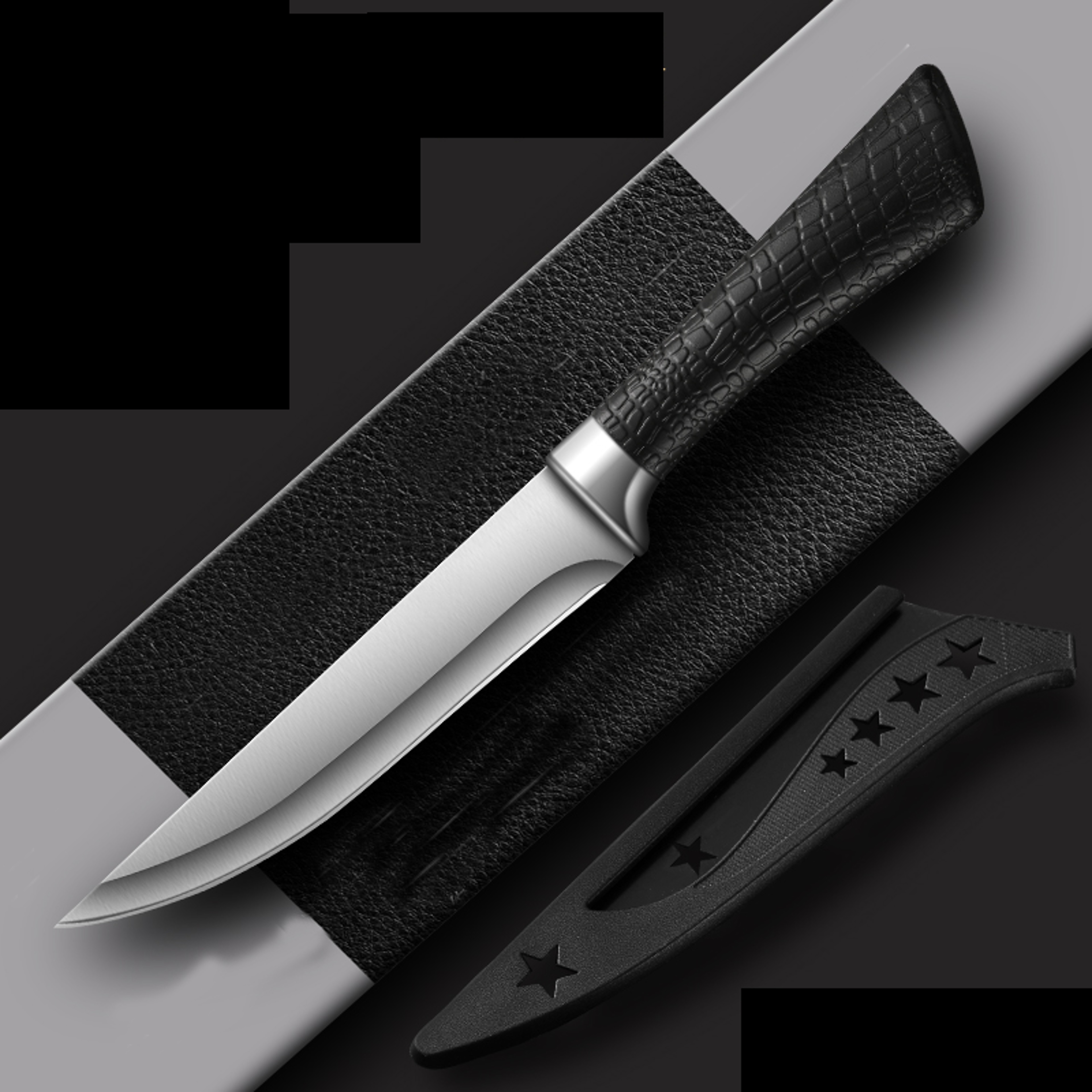 Premium Stainless Steel Boning Knife  Butcher Knife For Meat Cutting And Slaughter Heavy Duty Butch 6