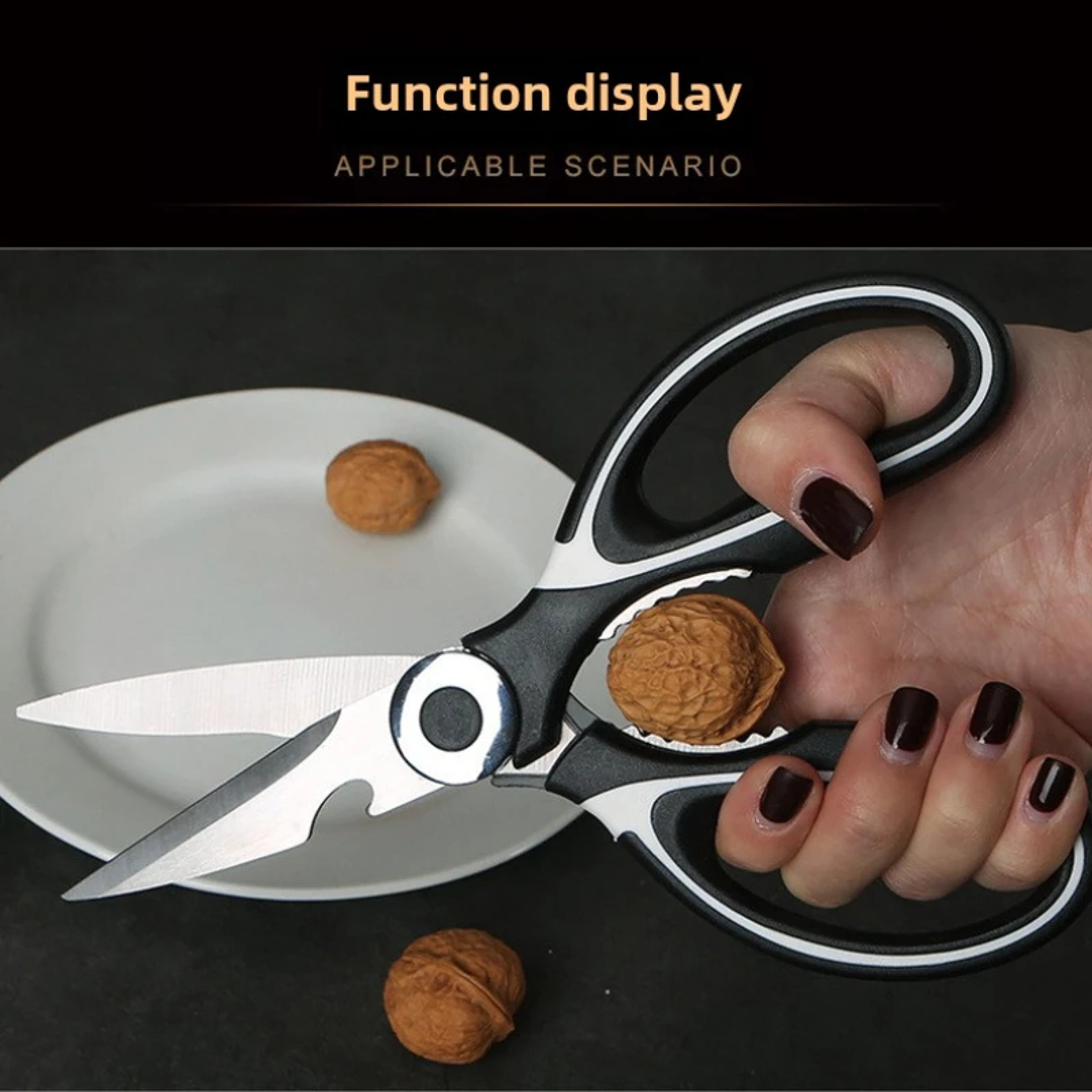 Multifunctional Stainless Steel Kitchen Scissors – view 2