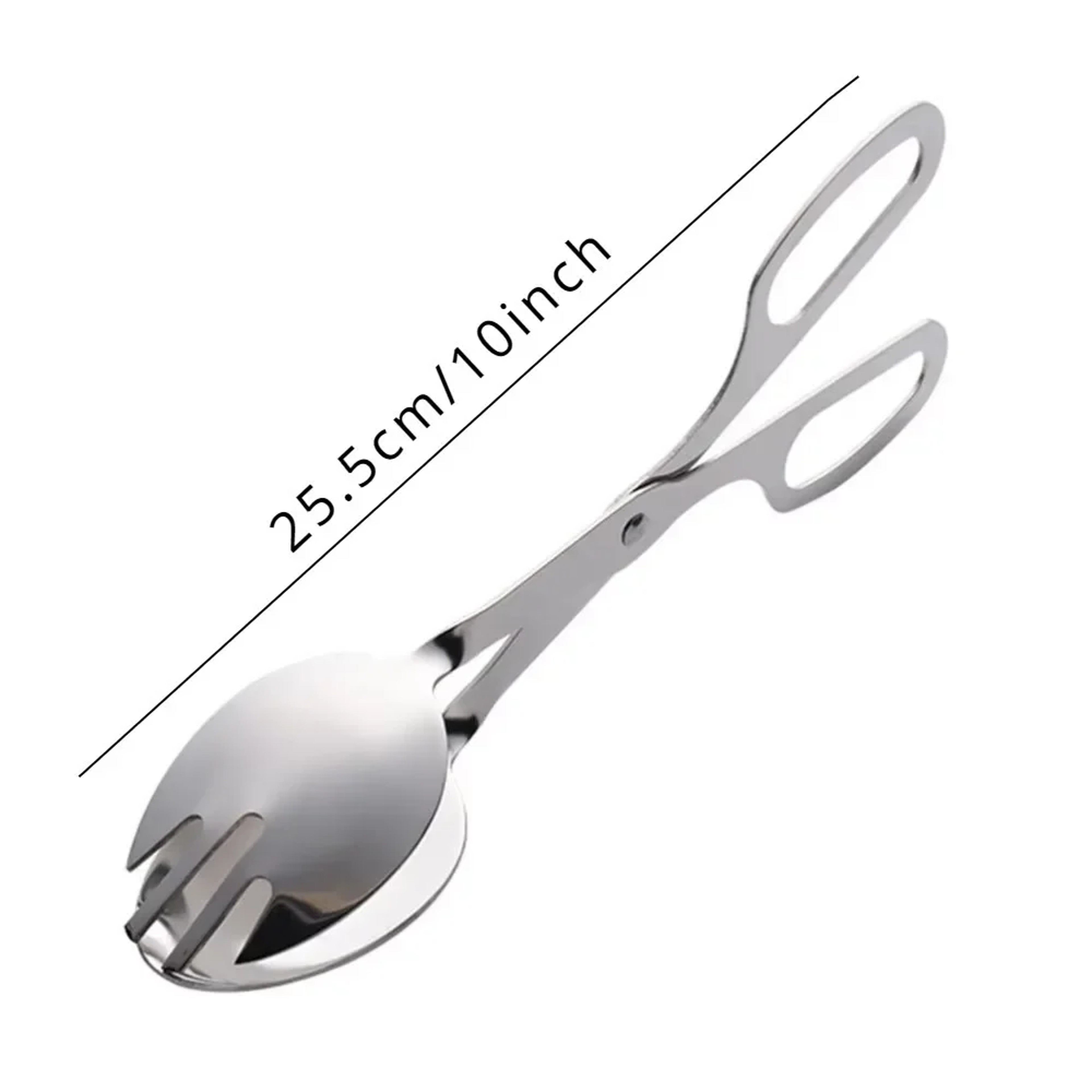 Heavy Duty Stainless Steel Food Clip & Kitchen Scissor Tongs Multipurpose Salad, Bread & Steak Clamp Tool – view 7
