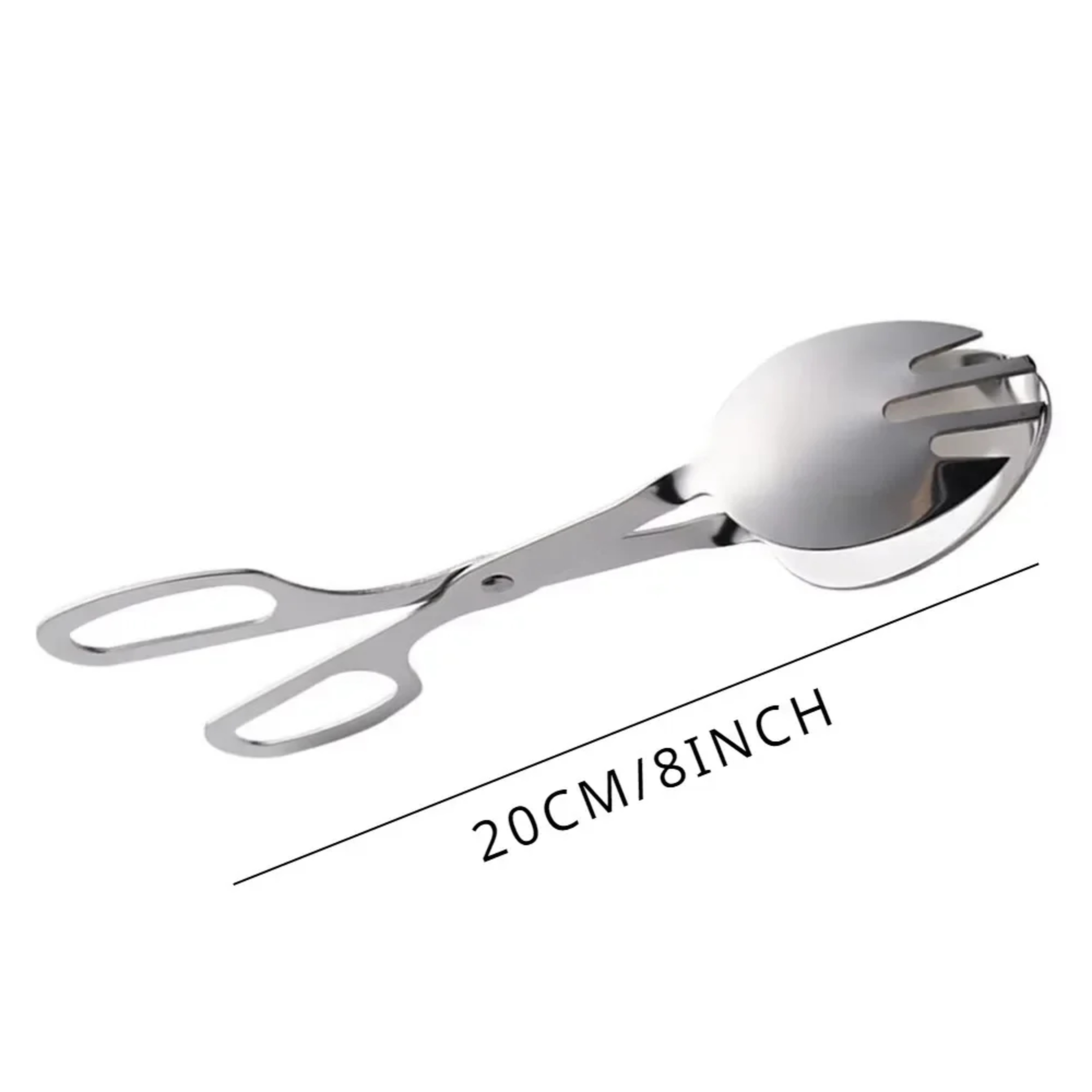 Heavy Duty Stainless Steel Food Clip & Kitchen Scissor Tongs Multipurpose Salad, Bread & Steak Clamp Tool – view 8